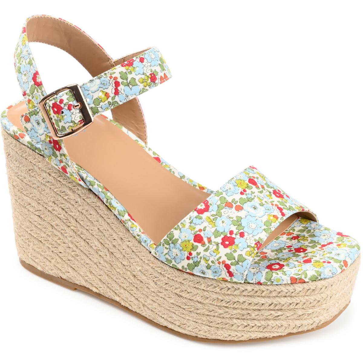 Pearrl Womens Canvas Wedge Sandals