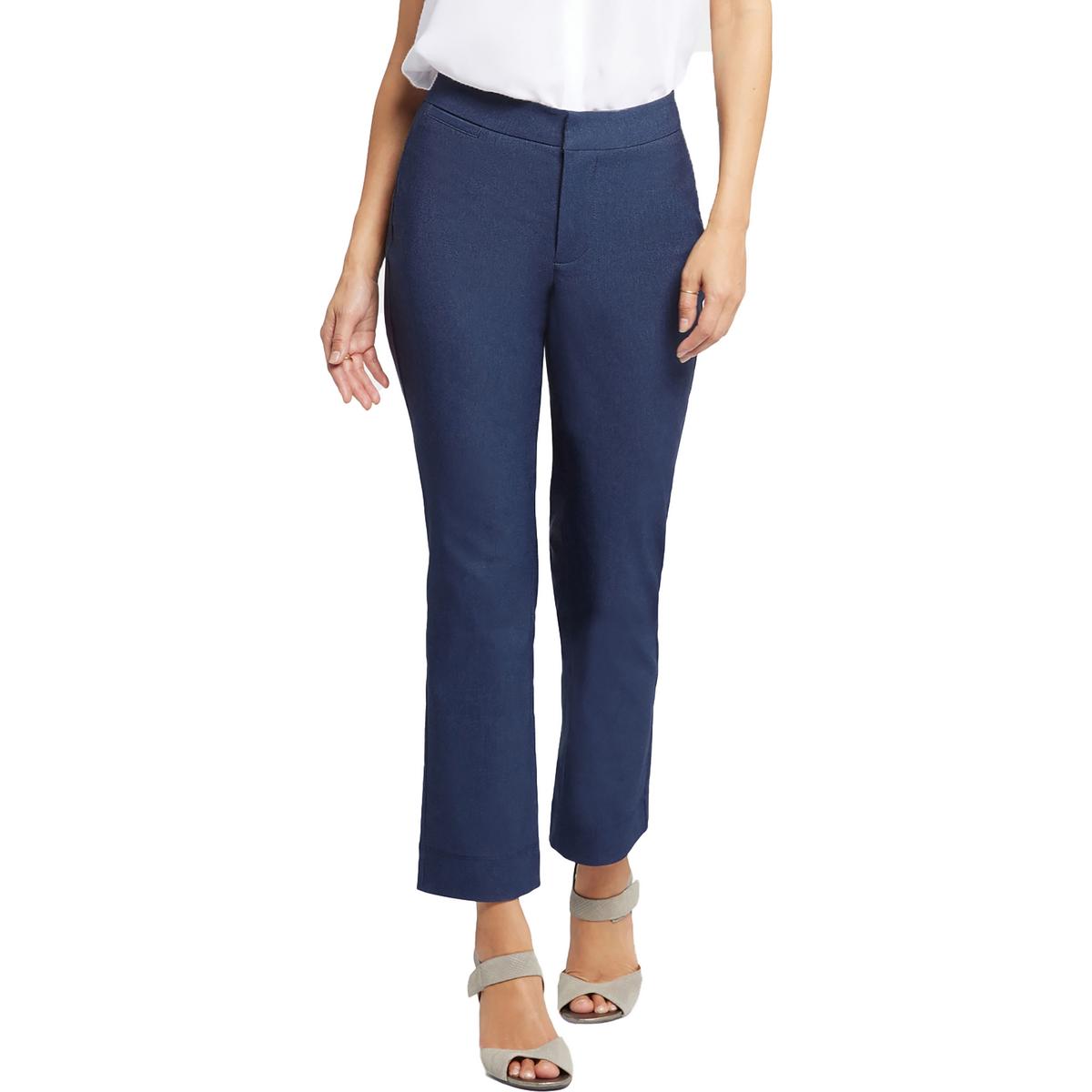 Marylin Womens Low Rise Heathered Ankle Pants