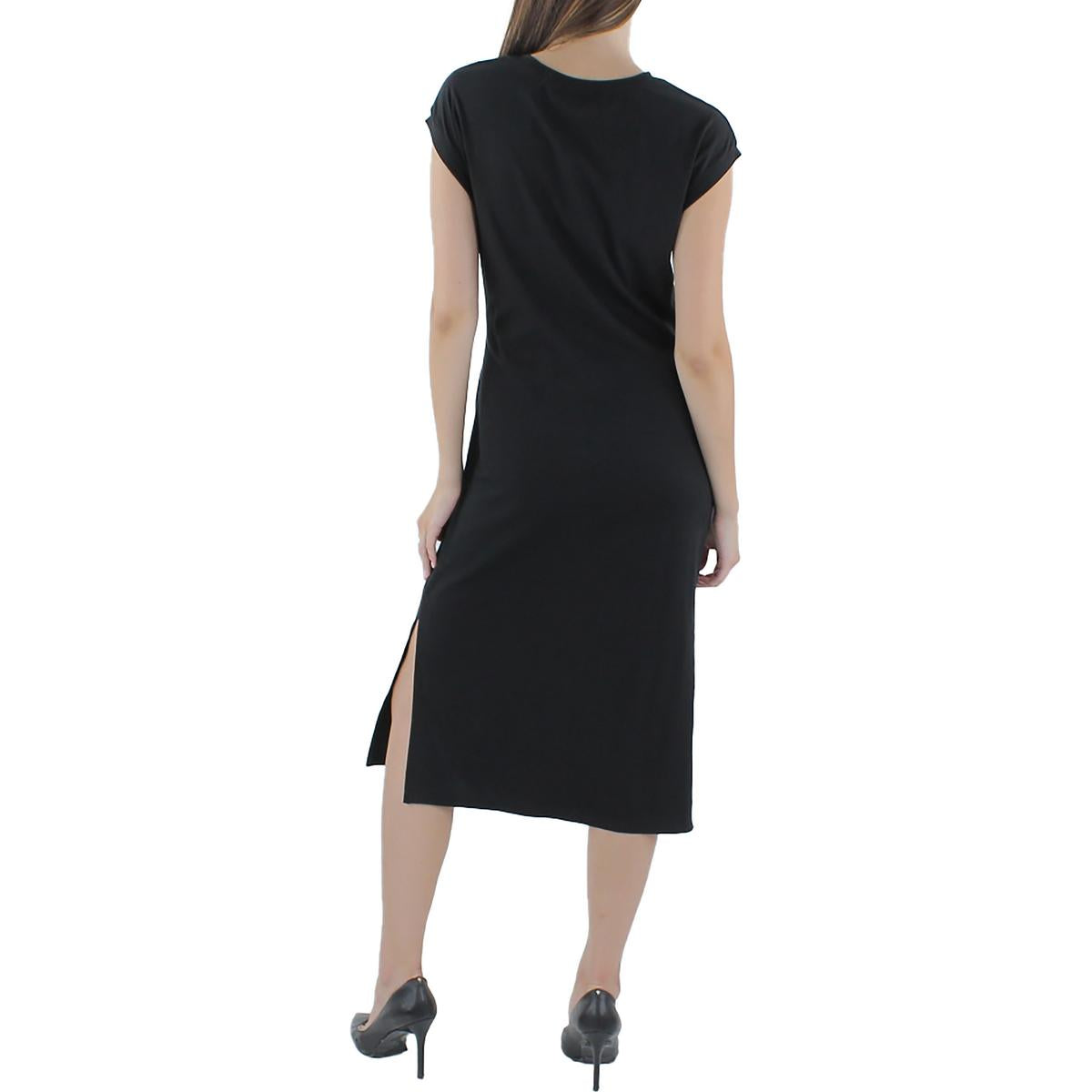 Womens Daytime Tea-Length T-Shirt Dress