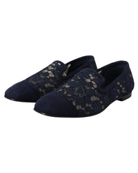 Dolce & Gabbana Floral Lace Slip Ons5