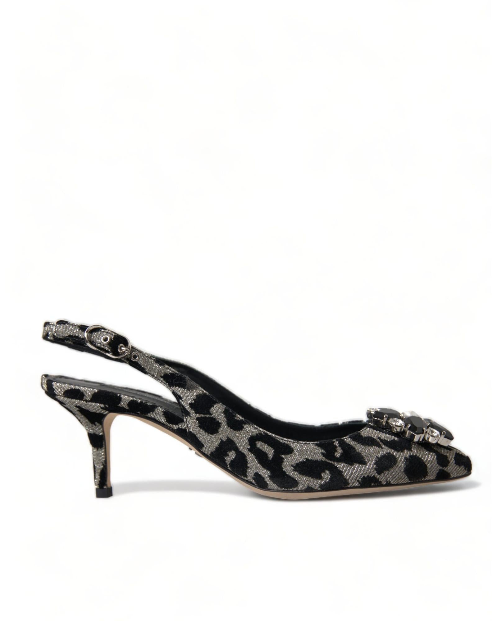 Dolce & Gabbana  Leopard Print Slingback Pumps