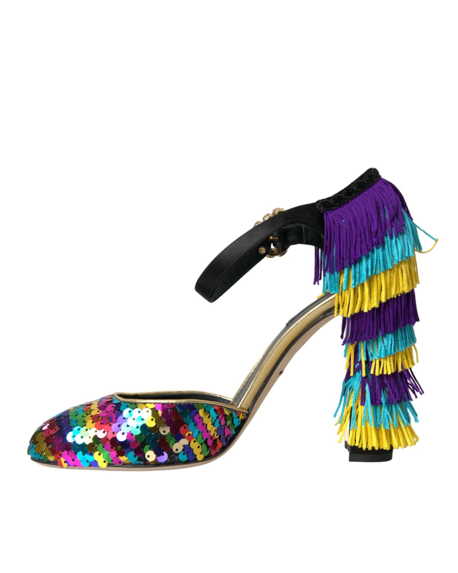 Dolce & Gabbana  Women's Sequin Pumps with Fringe