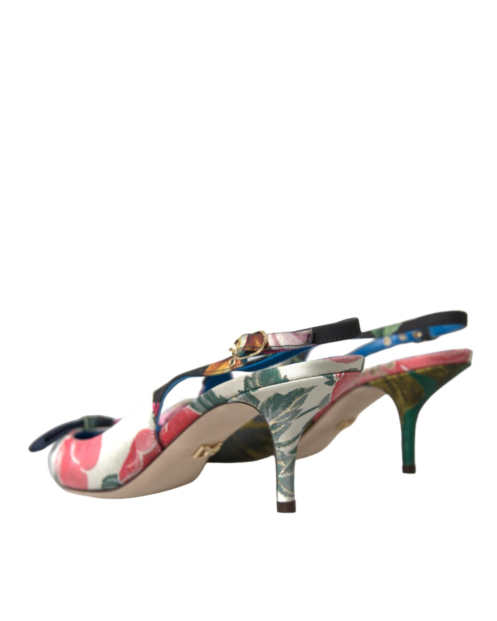 Dolce & Gabbana  Floral Slingback Pumps4