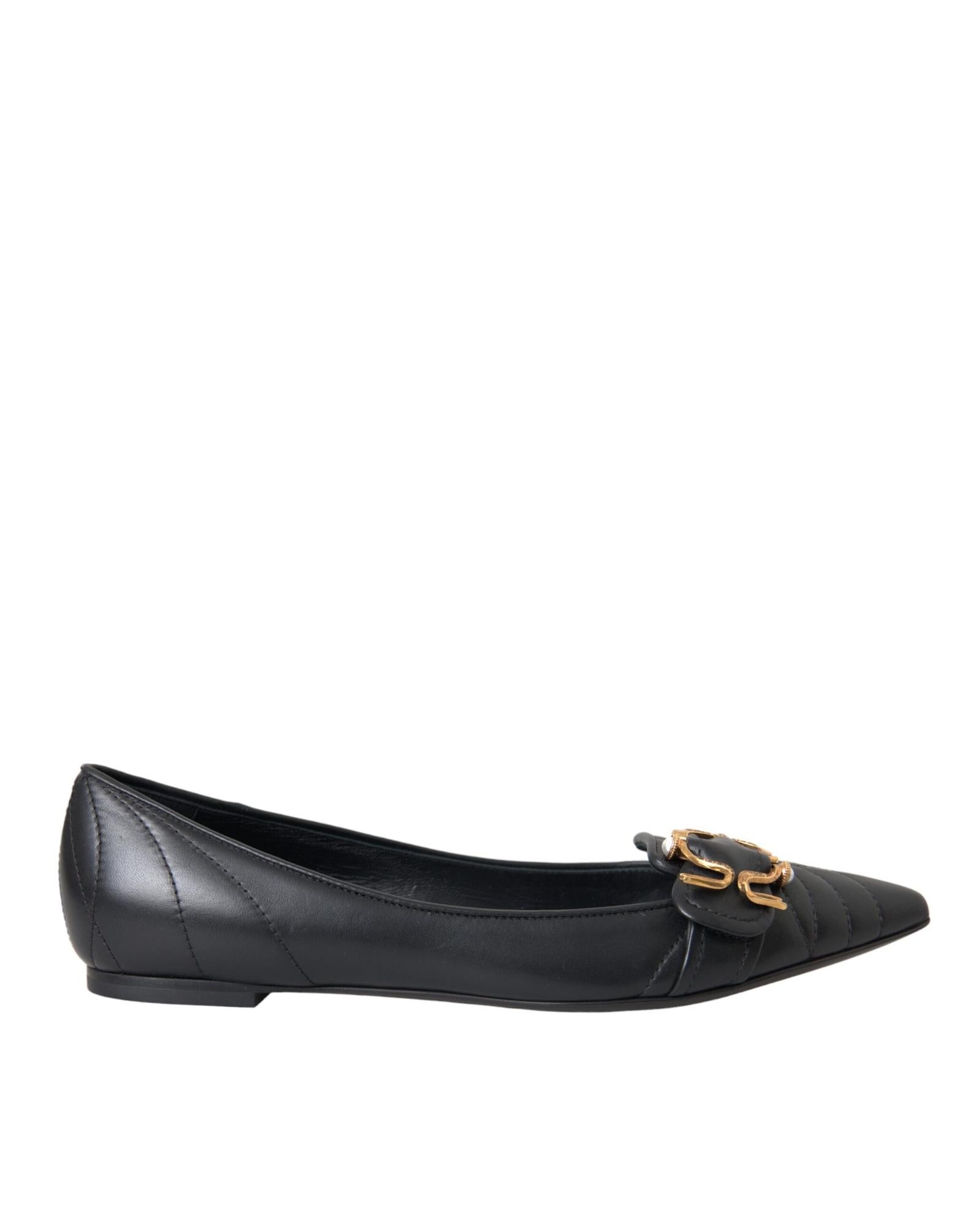 Dolce & Gabbana  DG Medusa Ballerinas Flats Black Women's Shoes