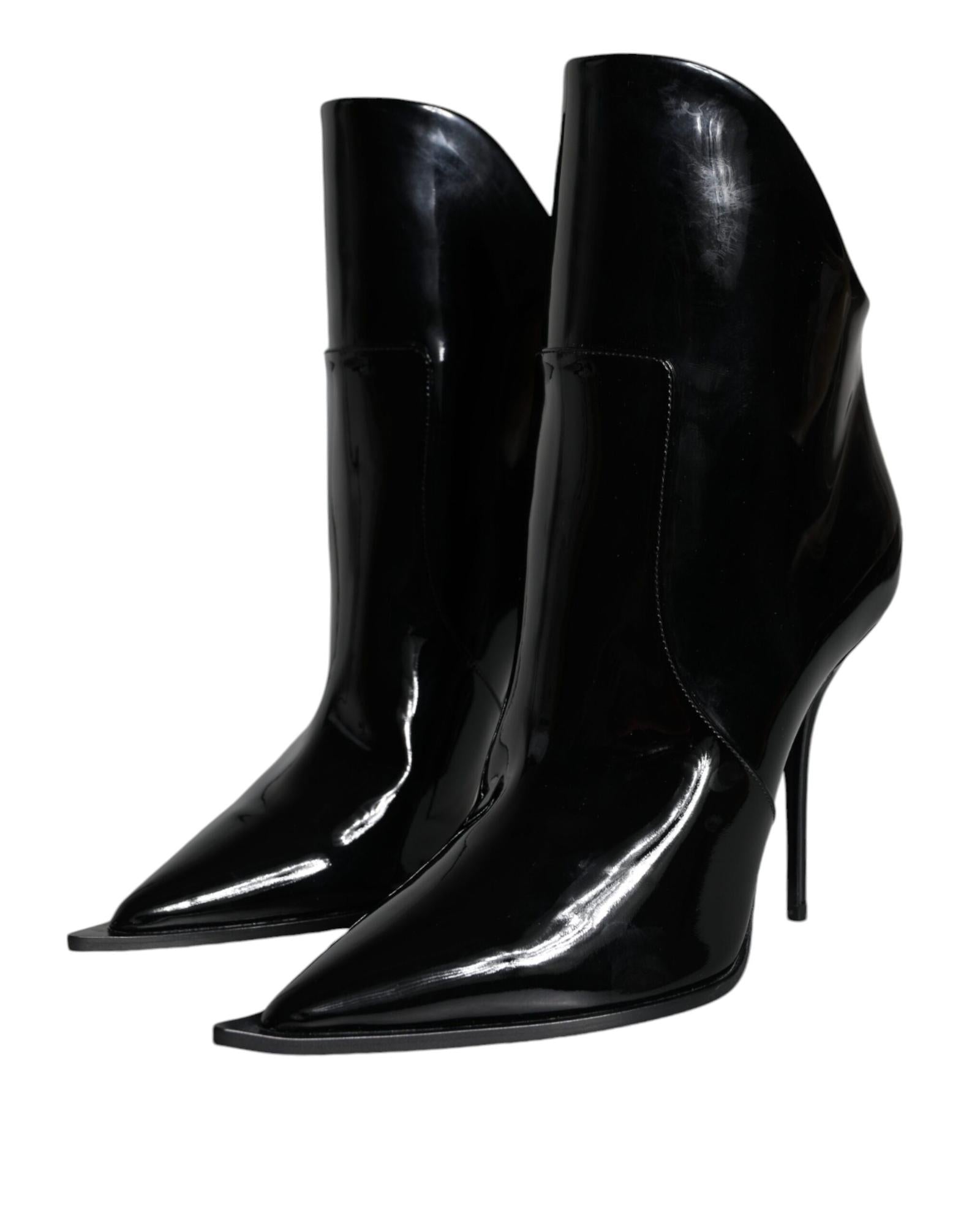 Dolce & Gabbana  Women's Patent Leather Ankle Boots