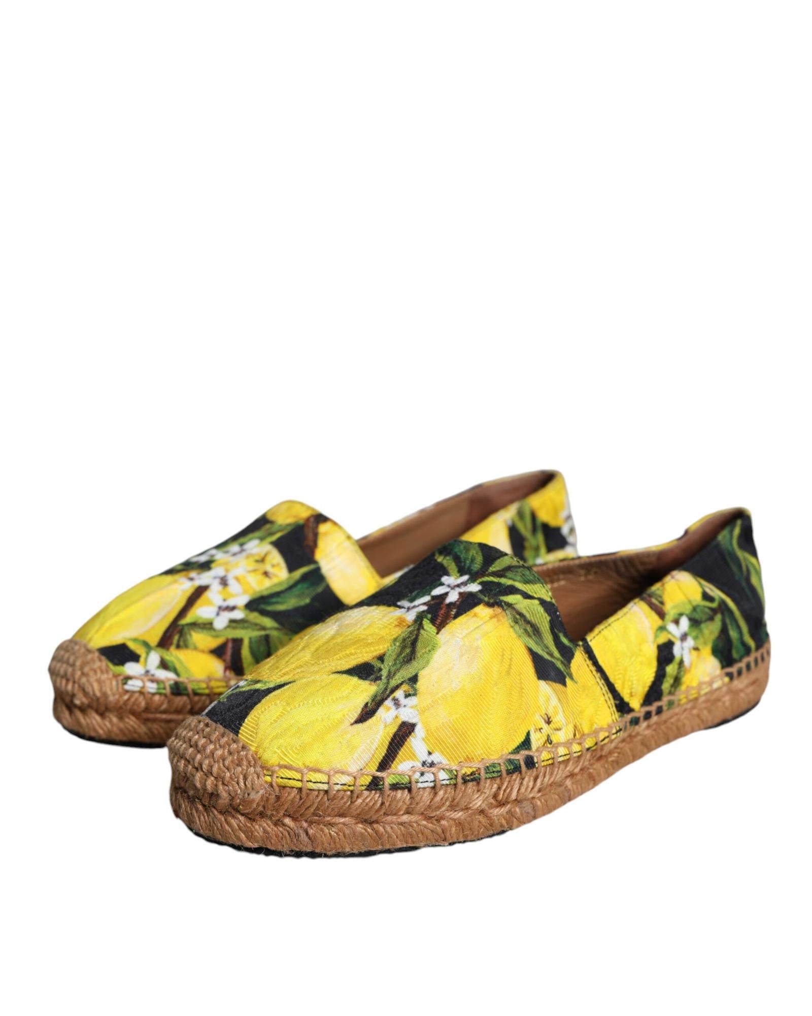 Dolce & Gabbana  Sicily Lemon Print Espadrilles