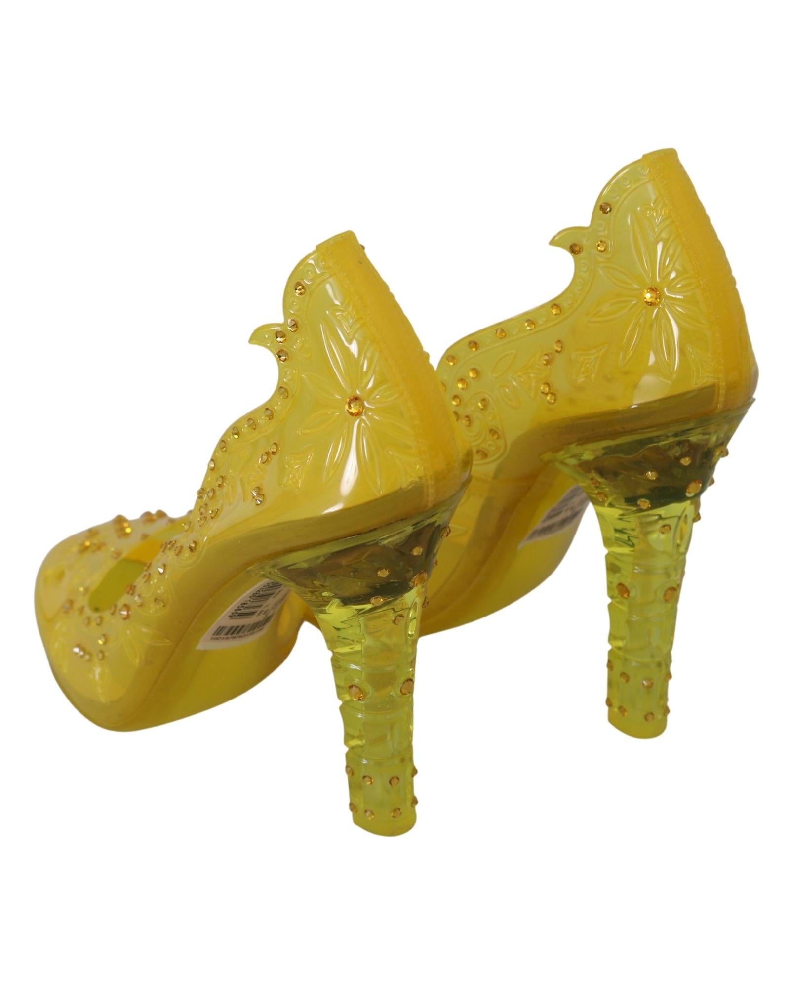 Dolce & Gabbana  Jelly Heels Yellow