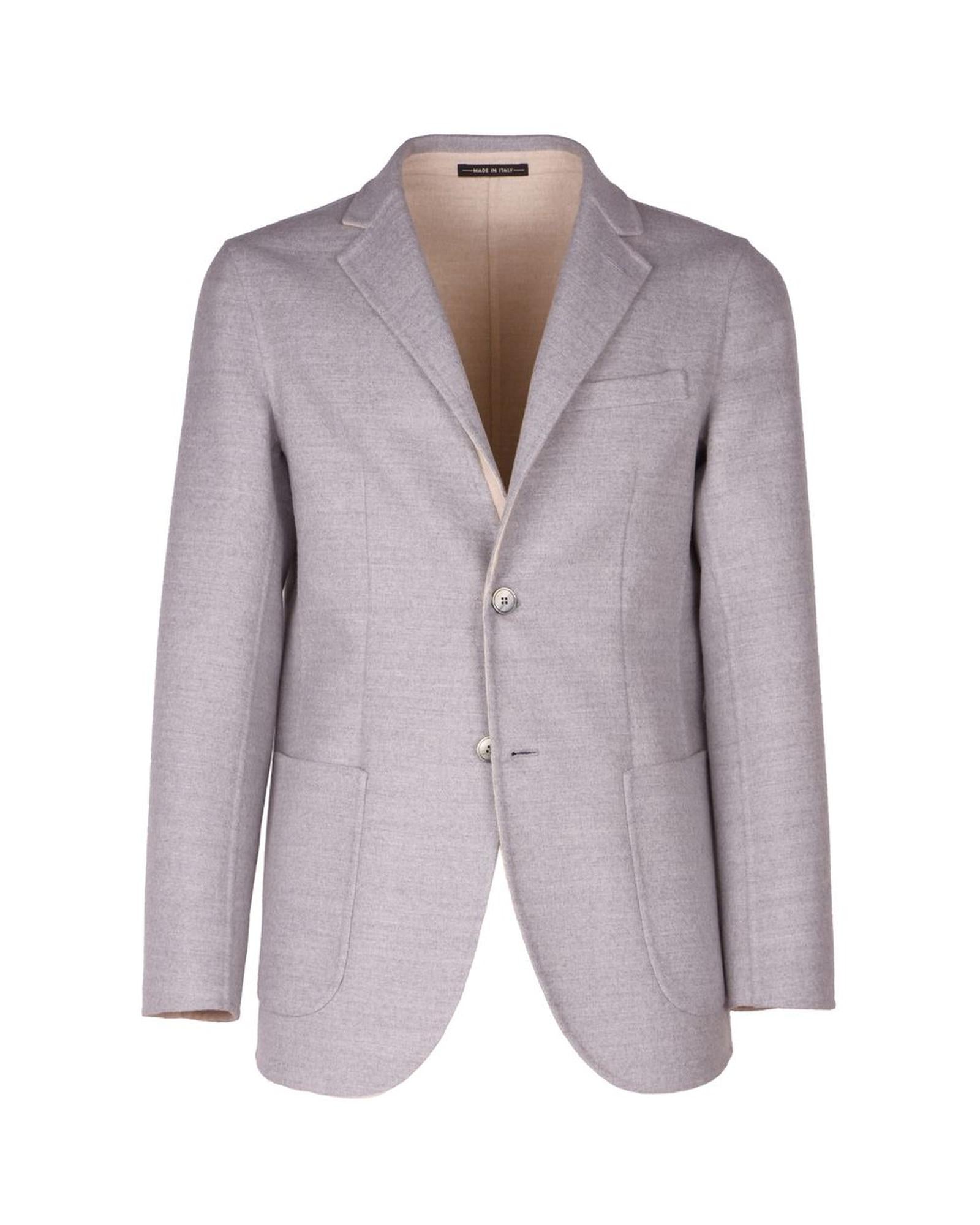 Made in Italy Loro Piana Unstructured Wool Blazer - Gray