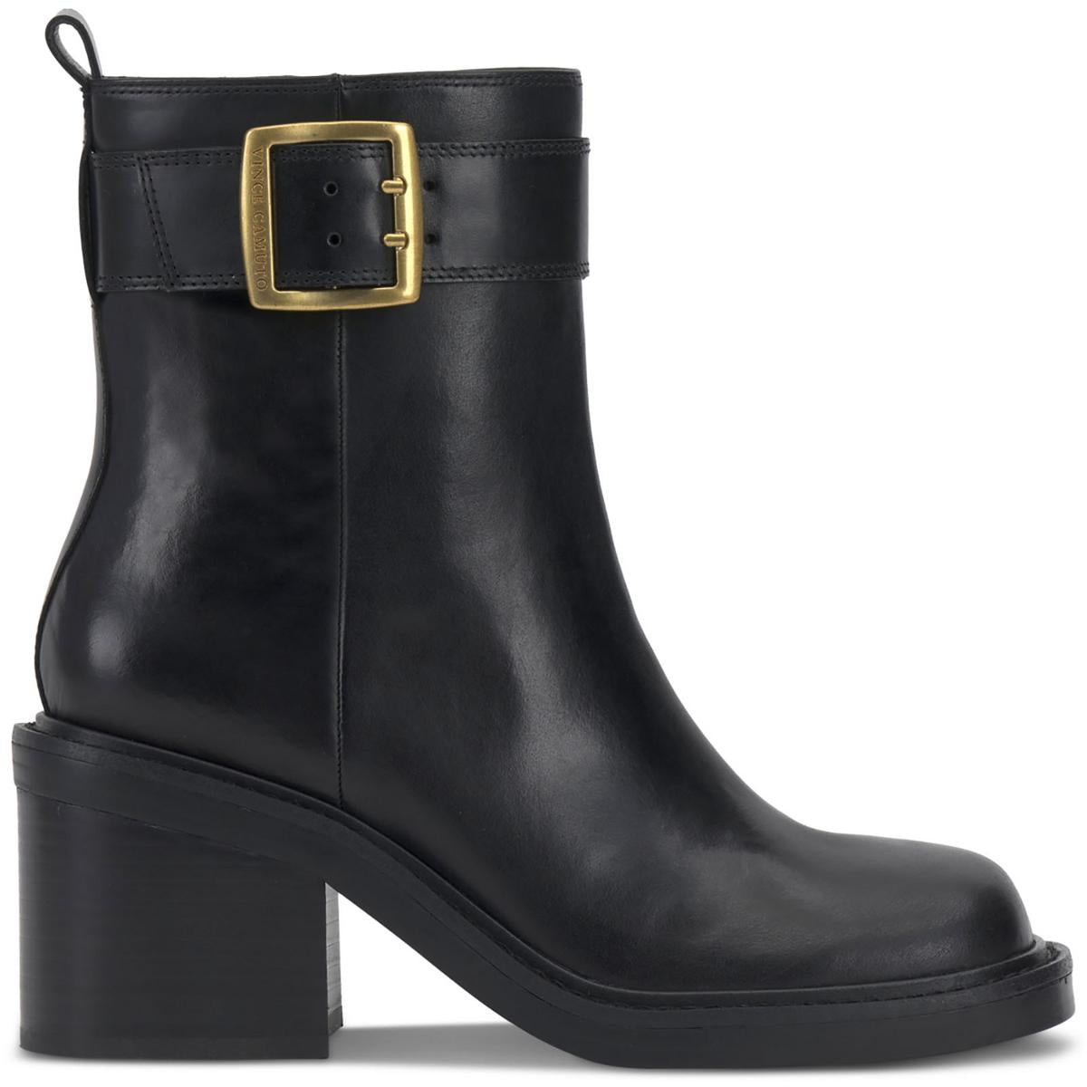 Bembonie Womens Buckle Round Toe Mid-Calf Boots