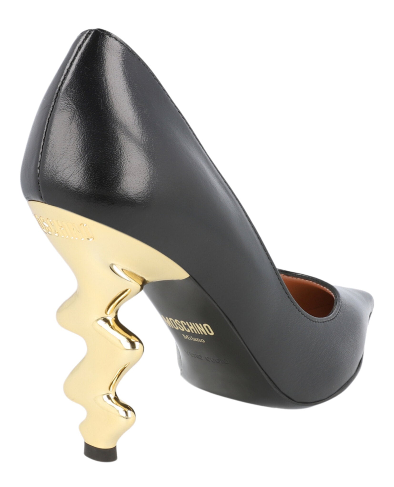 Moschino Womens Sculpted-Heel Pumps