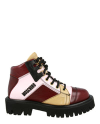 Moschino Womens Colorblock Ankle Boots3