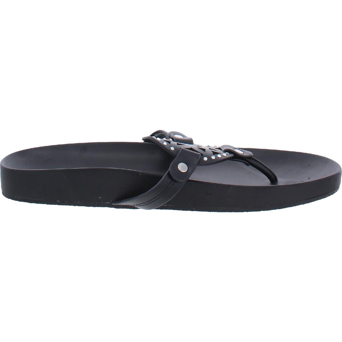 Prisma Girls Faux Leather Casual Thong Sandals