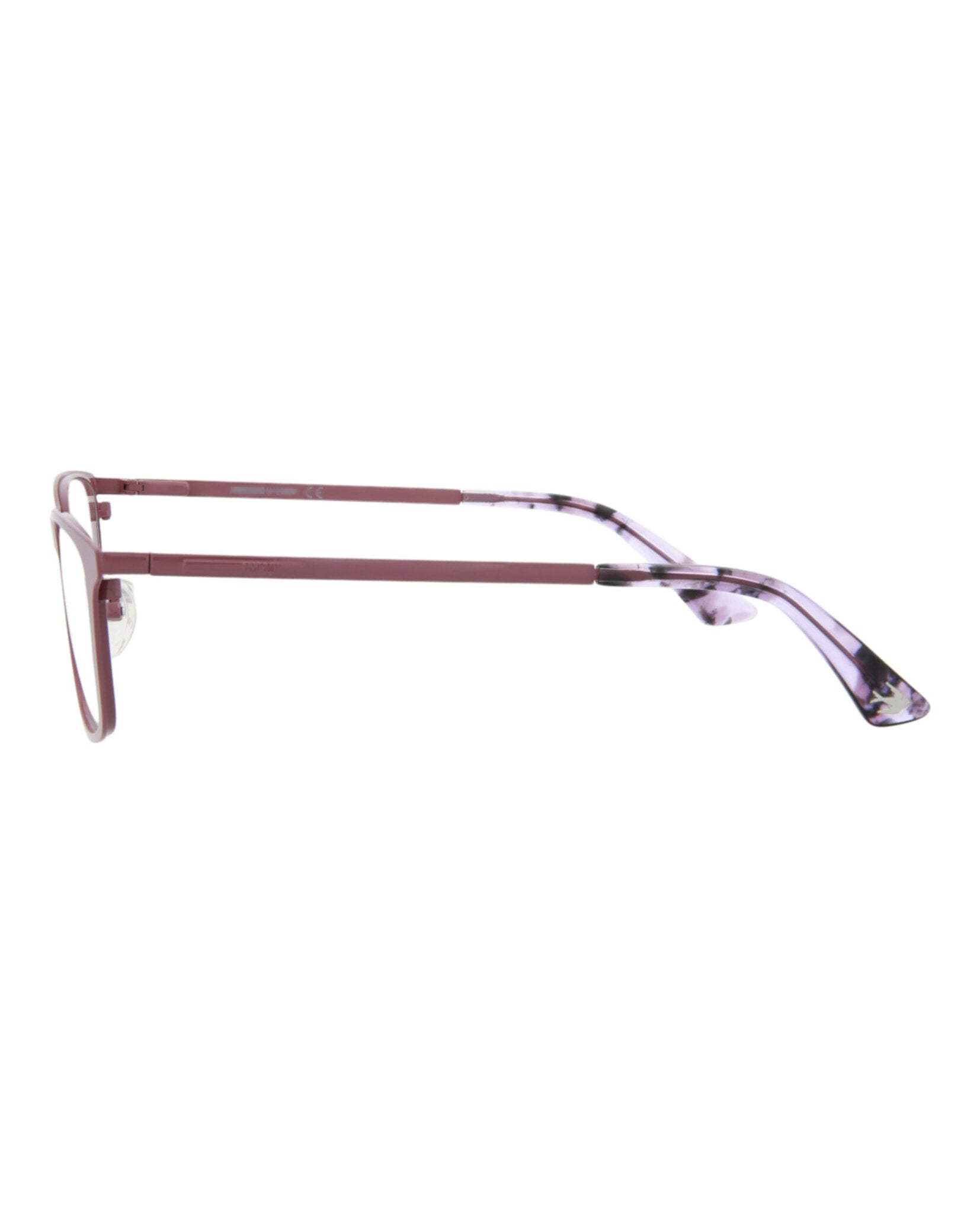 McQ Alexander McQueen Womens Square/Rectangle Violet Violet Transparent Fashion Designer Eyewear