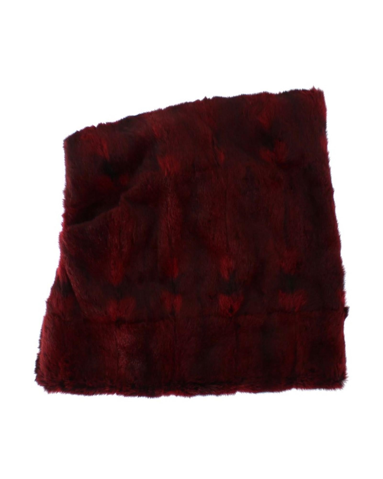 Dolce & Gabbana Hooded Fur Scarf Wrap