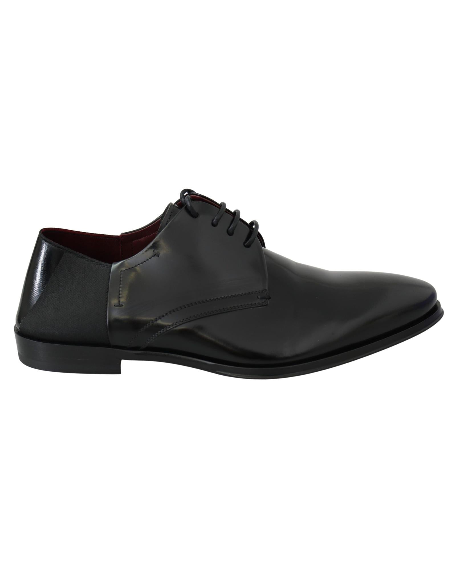 Dolce & Gabbana  Men's Black Leather Lace-Up Shoes