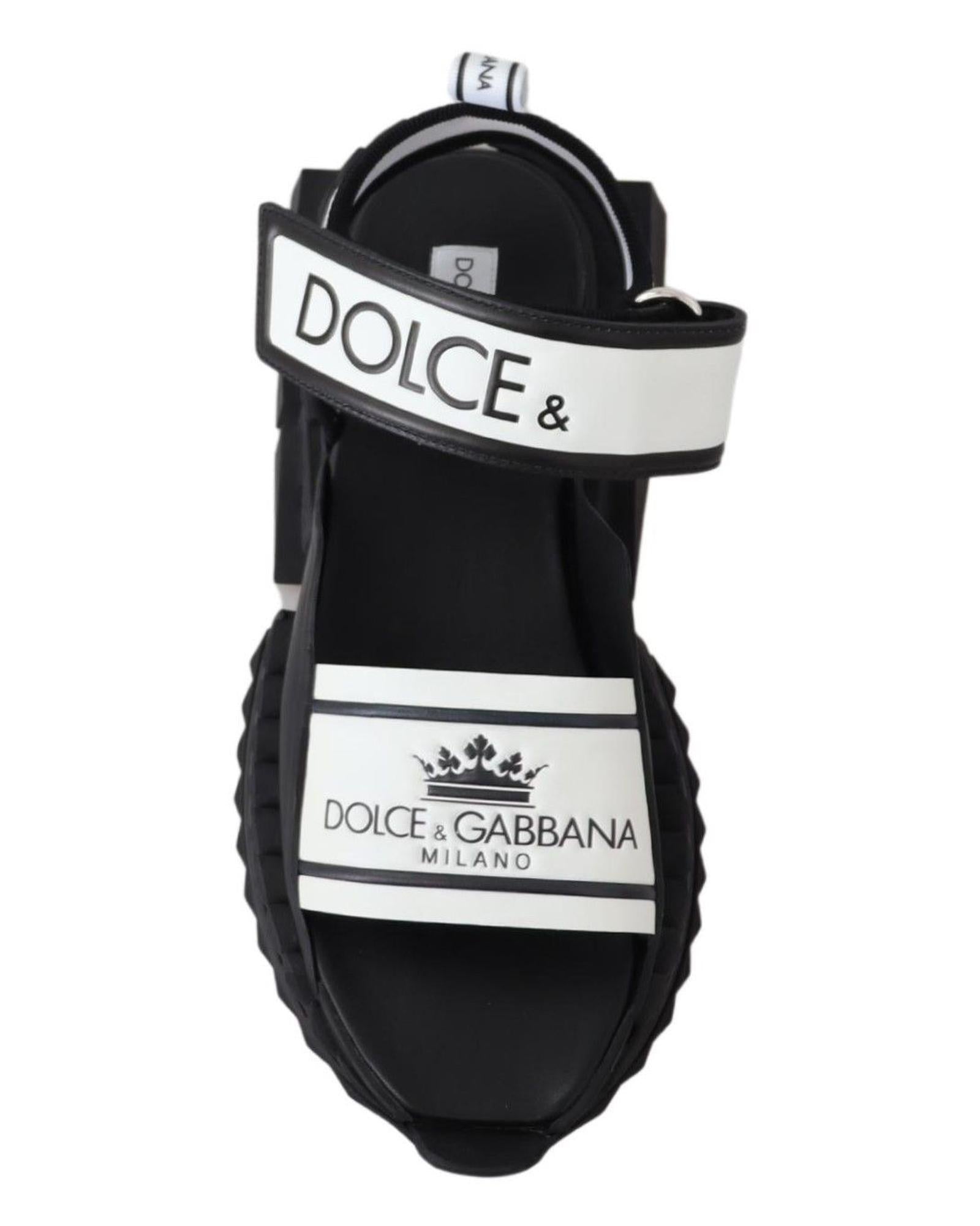 Dolce & Gabbana  Portofino Platform Sandals - White