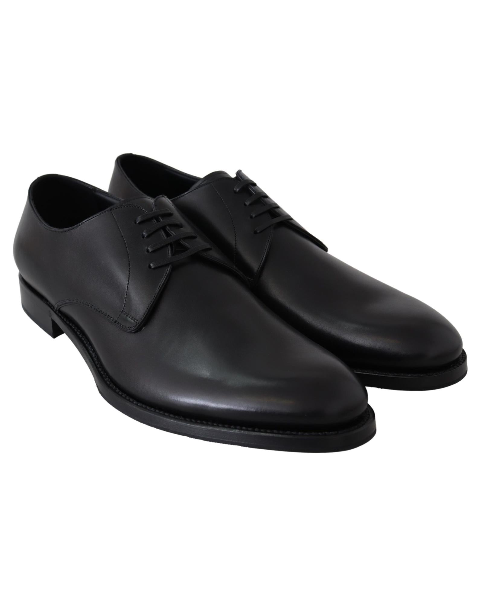 Dolce & Gabbana  Classic Leather Derby Shoes - Black