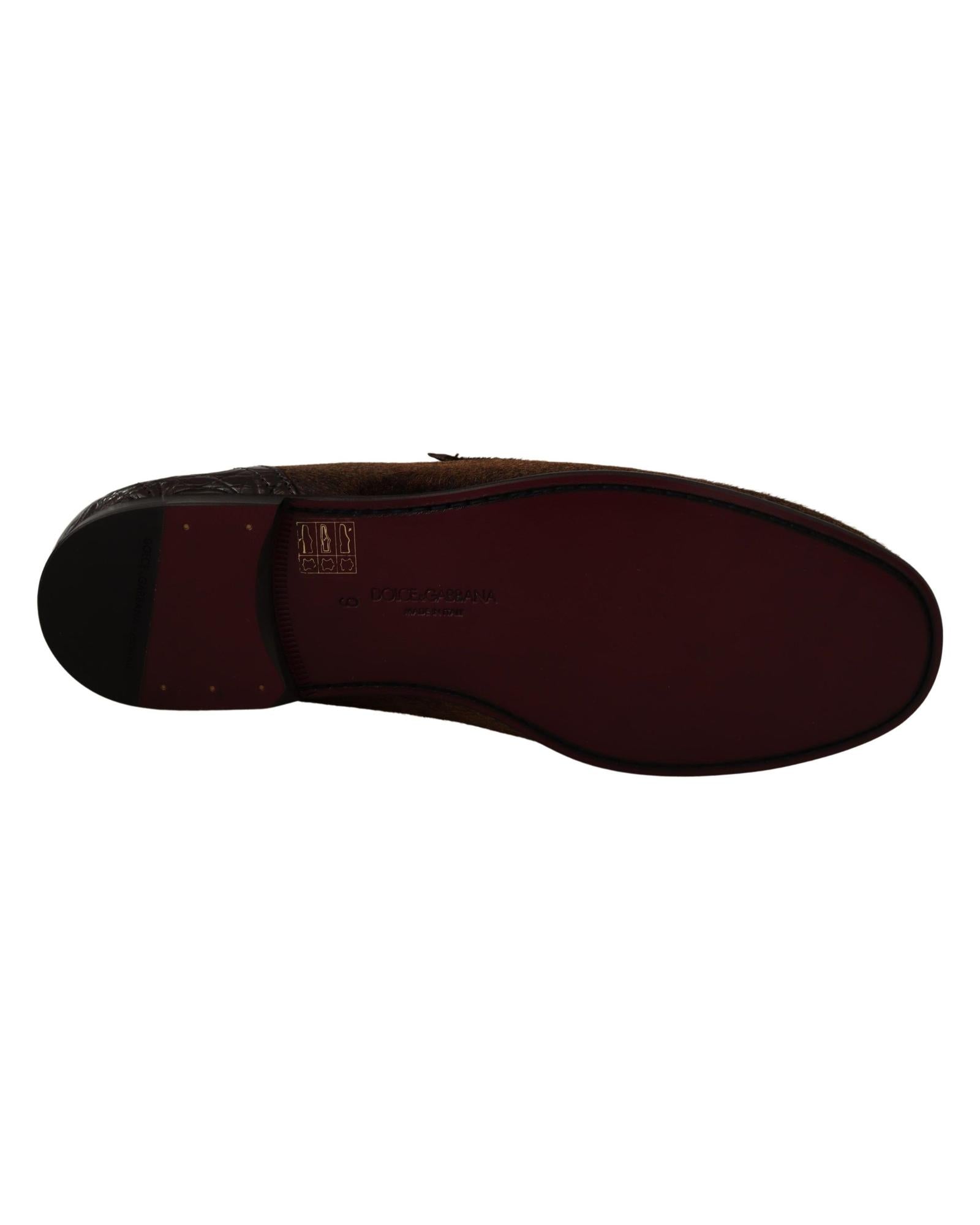 Dolce & Gabbana Leather Slip-On Shoes4