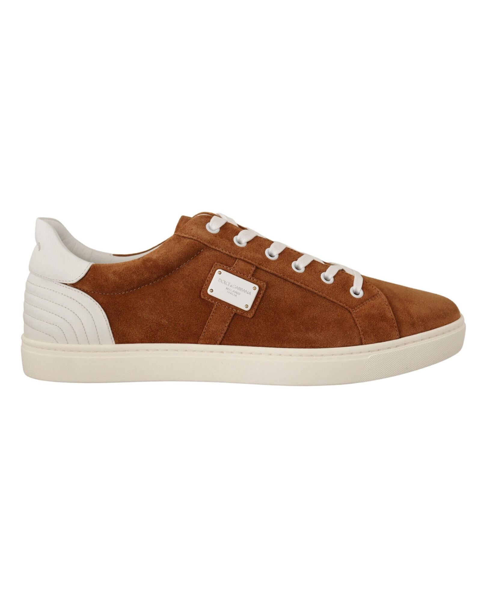 Dolce & Gabbana  Suede Low Top Sneakers - Brown