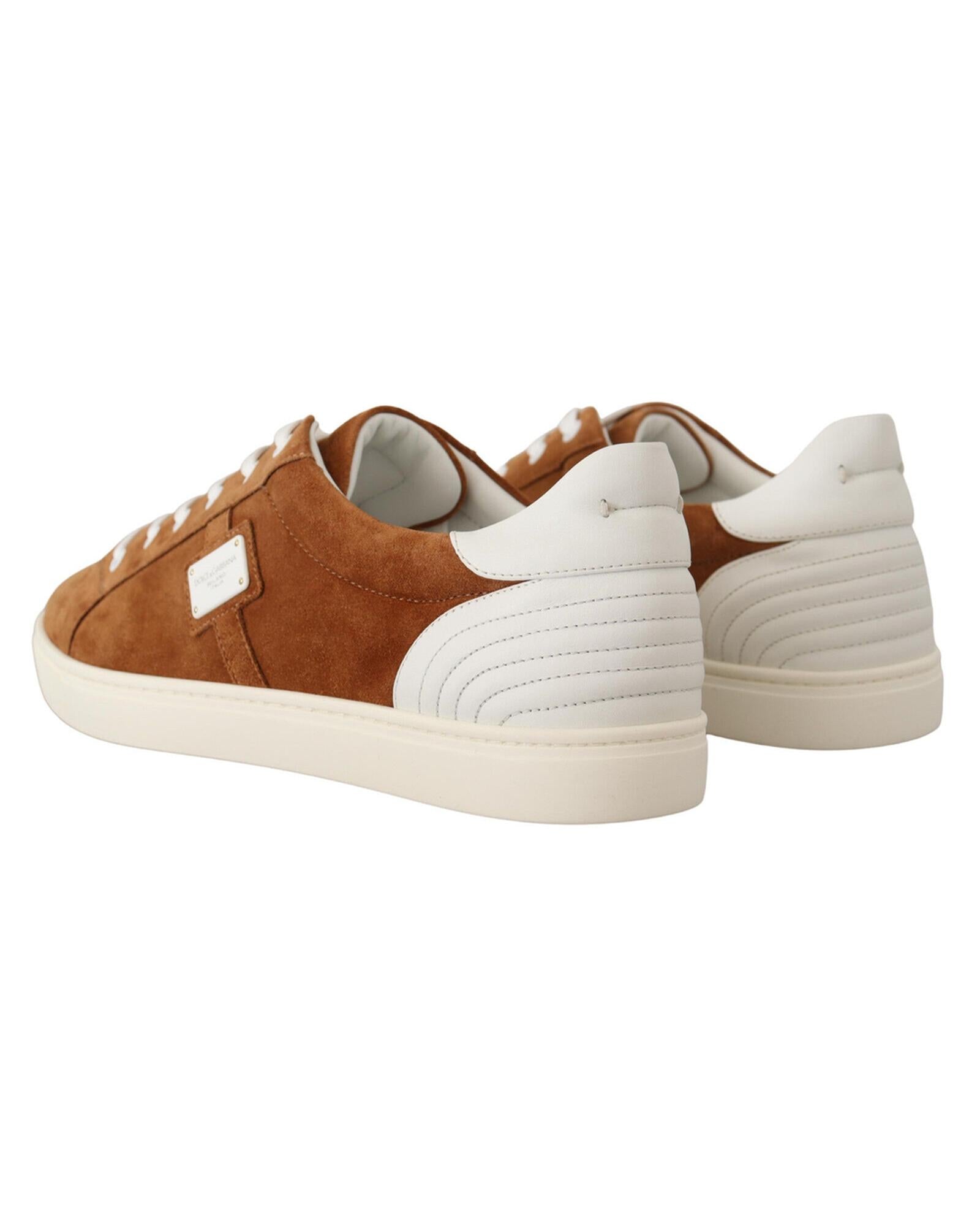 Dolce & Gabbana  Suede Low Top Sneakers - Brown