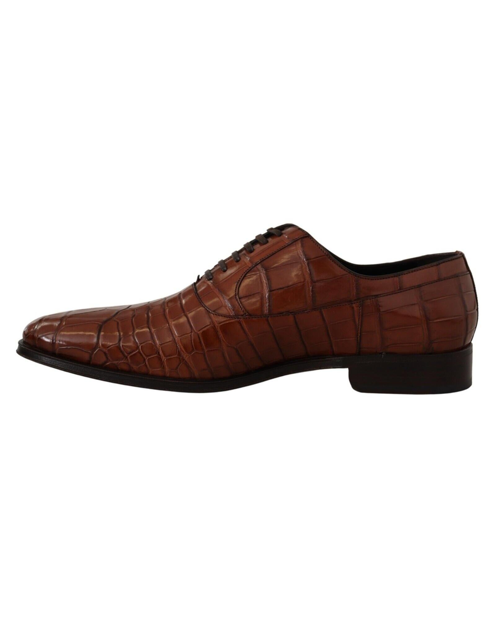 Dolce & Gabbana Exquisite  Crocodile Leather Formal Shoes