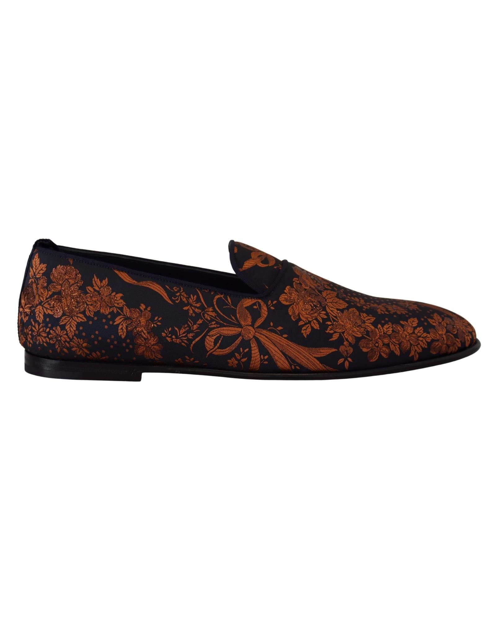 Dolce & Gabbana Gorgeous  Rust Floral Loafers1