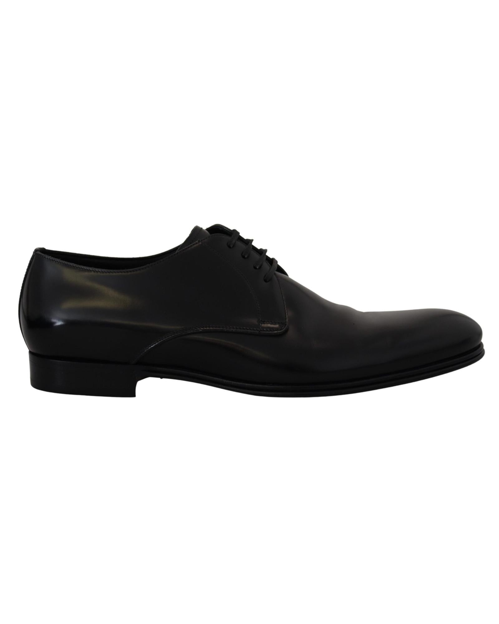 Dolce & Gabbana  Mens Black Leather Oxford Shoes