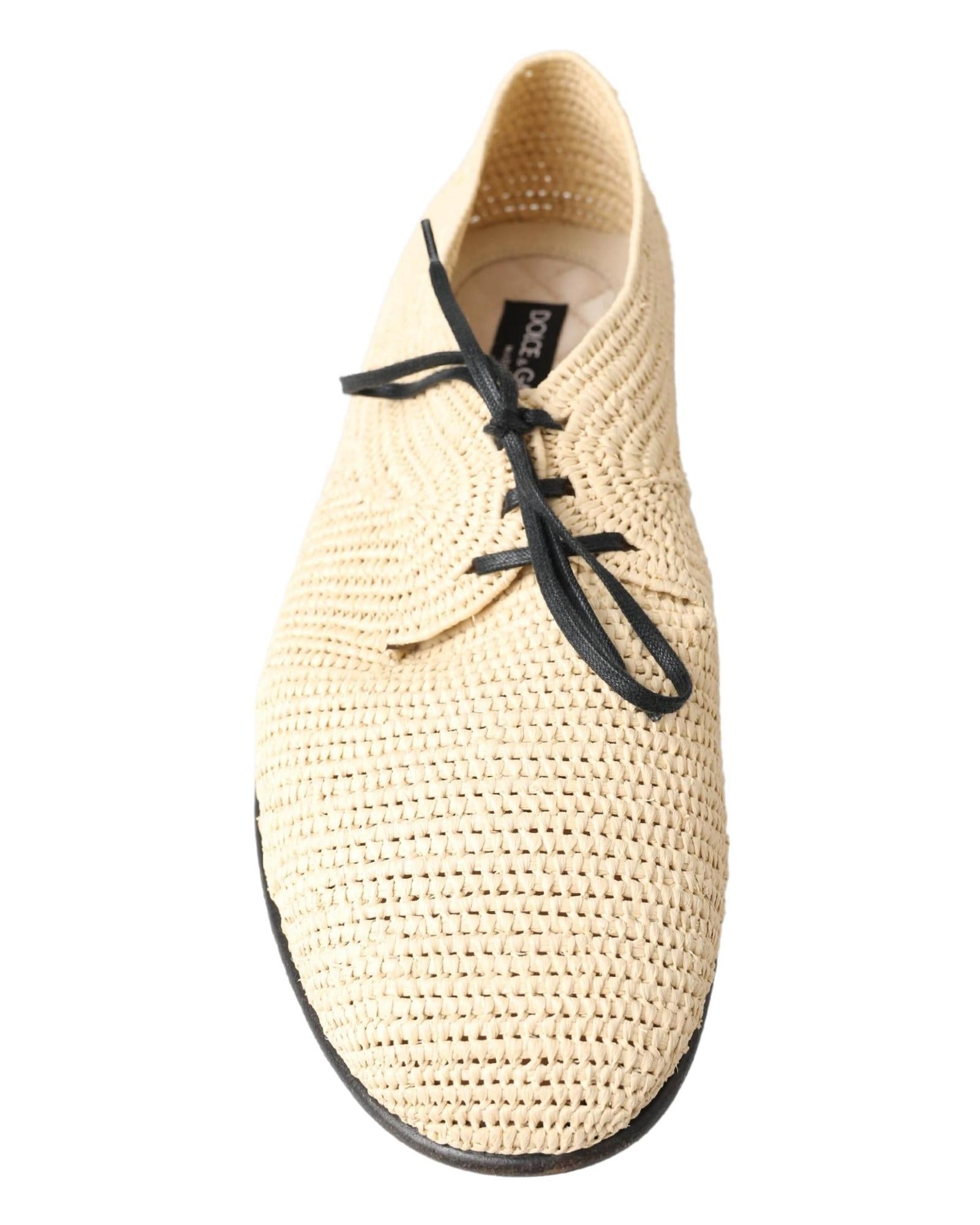 Dolce & Gabbana Woven Lace Up Casual Derby Shoes15