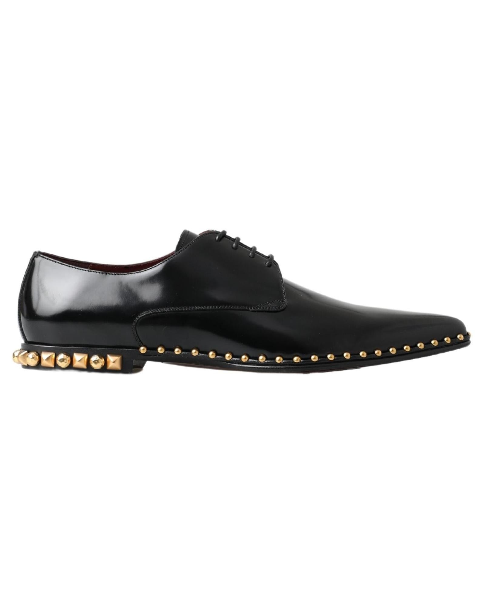 Dolce & Gabbana Studded Leather Derby Shoes1