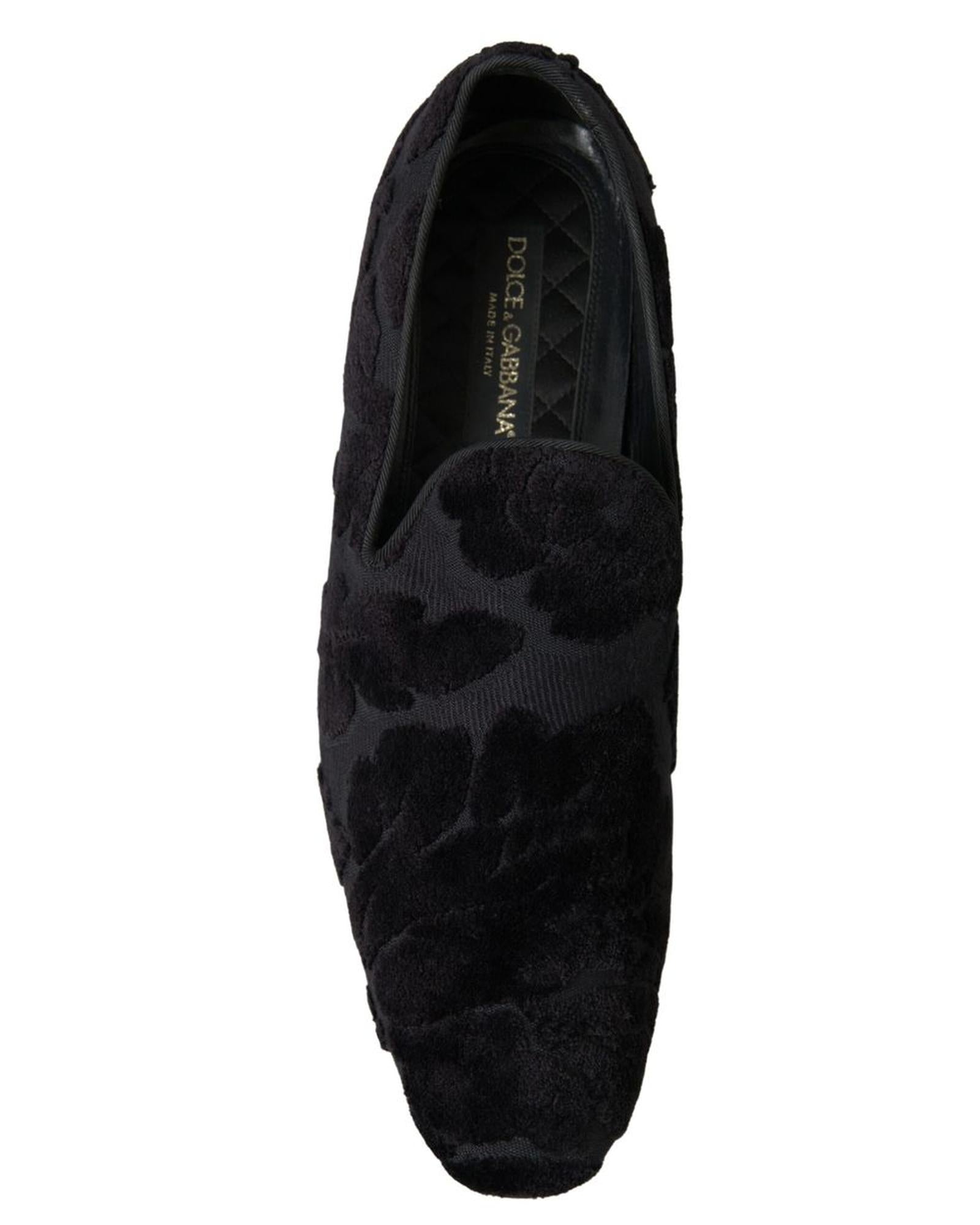 Dolce & Gabbana  Portofino Slip-on Loafers in Black - MV51149