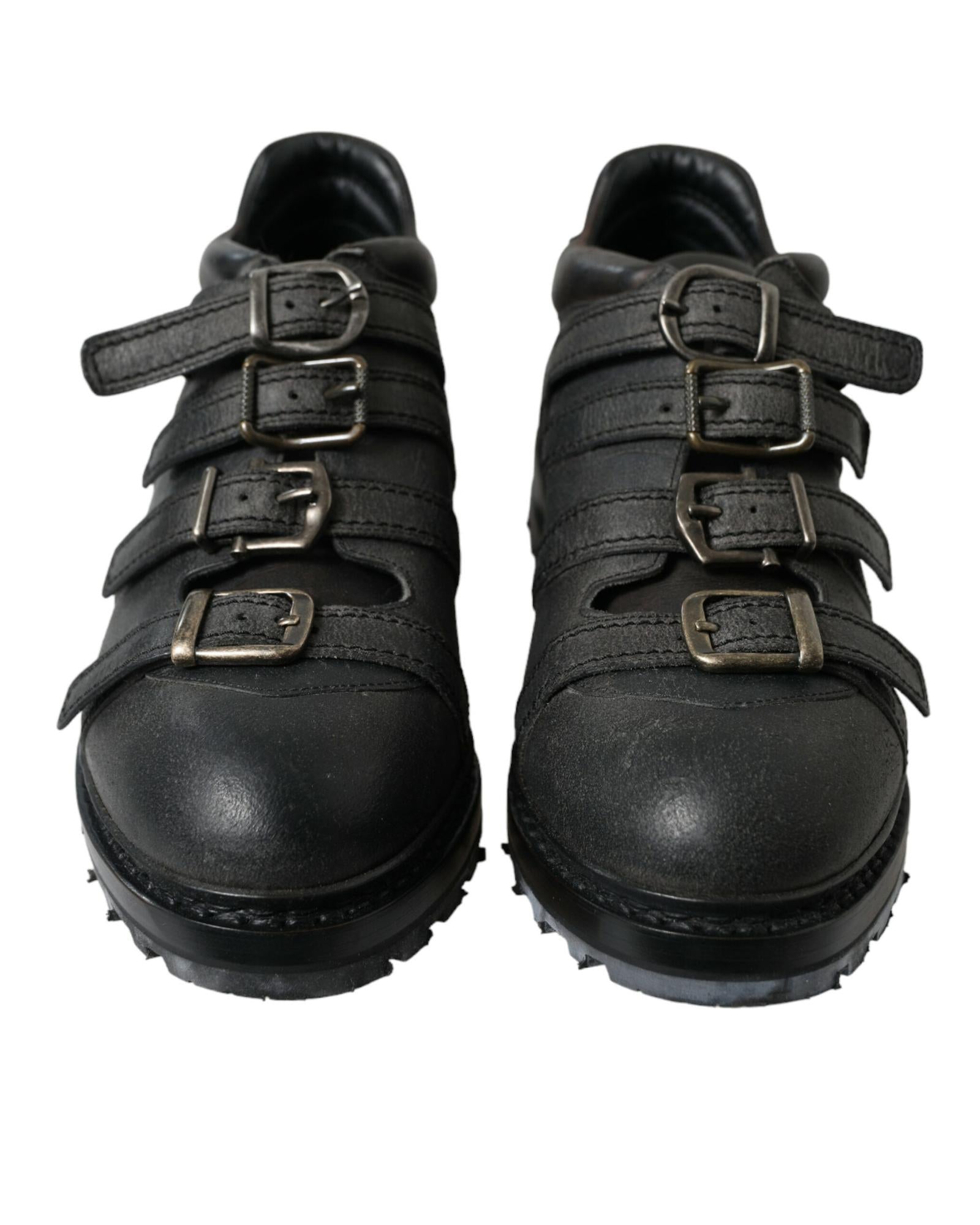 Dolce & Gabbana  Black Leather Boots for Men