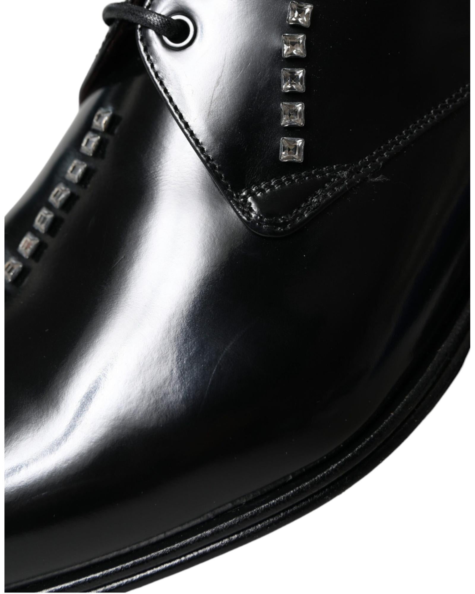 Dolce & Gabbana  Studded Leather Oxford Shoes for Men