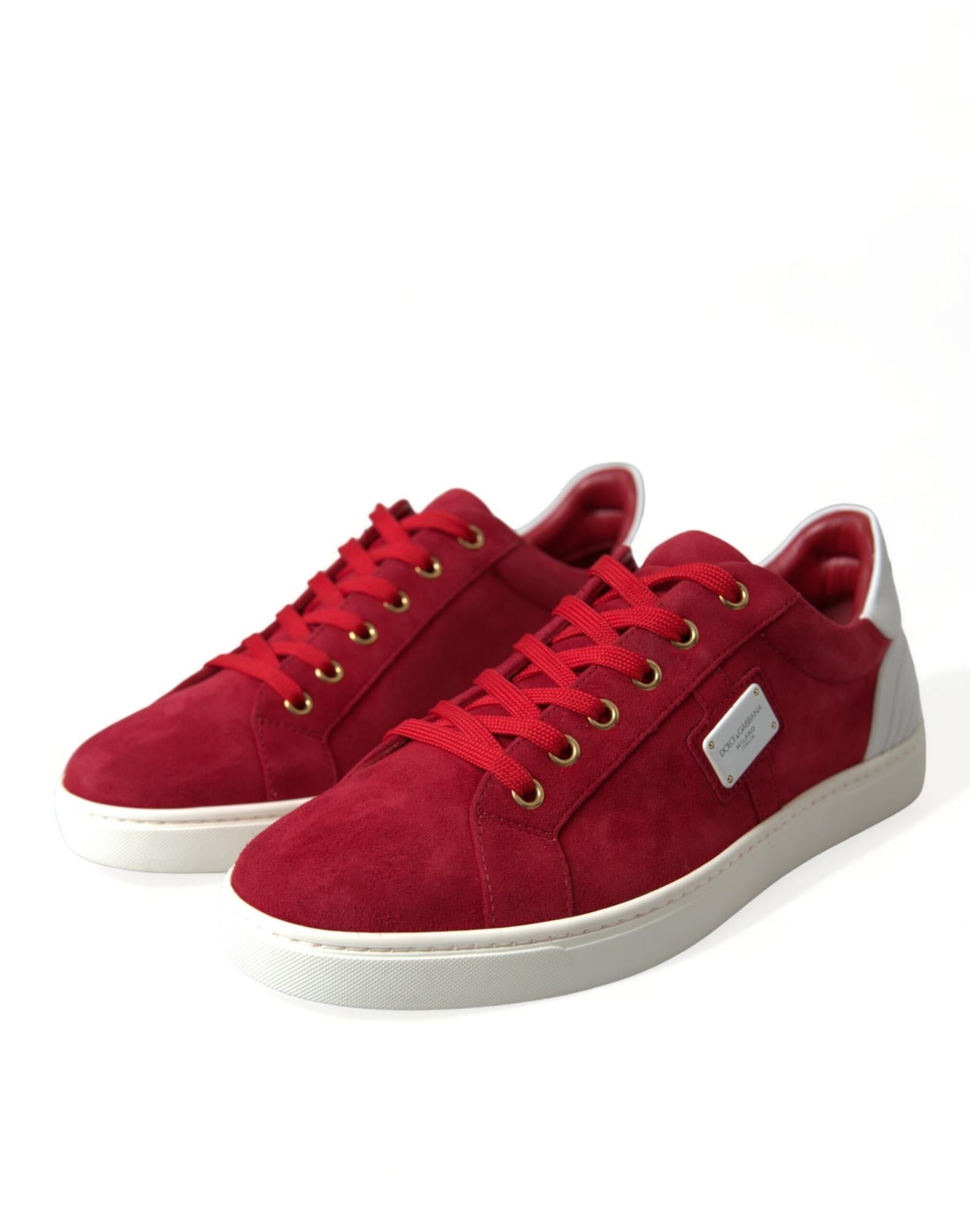 Dolce & Gabbana  Suede Sneakers - Red