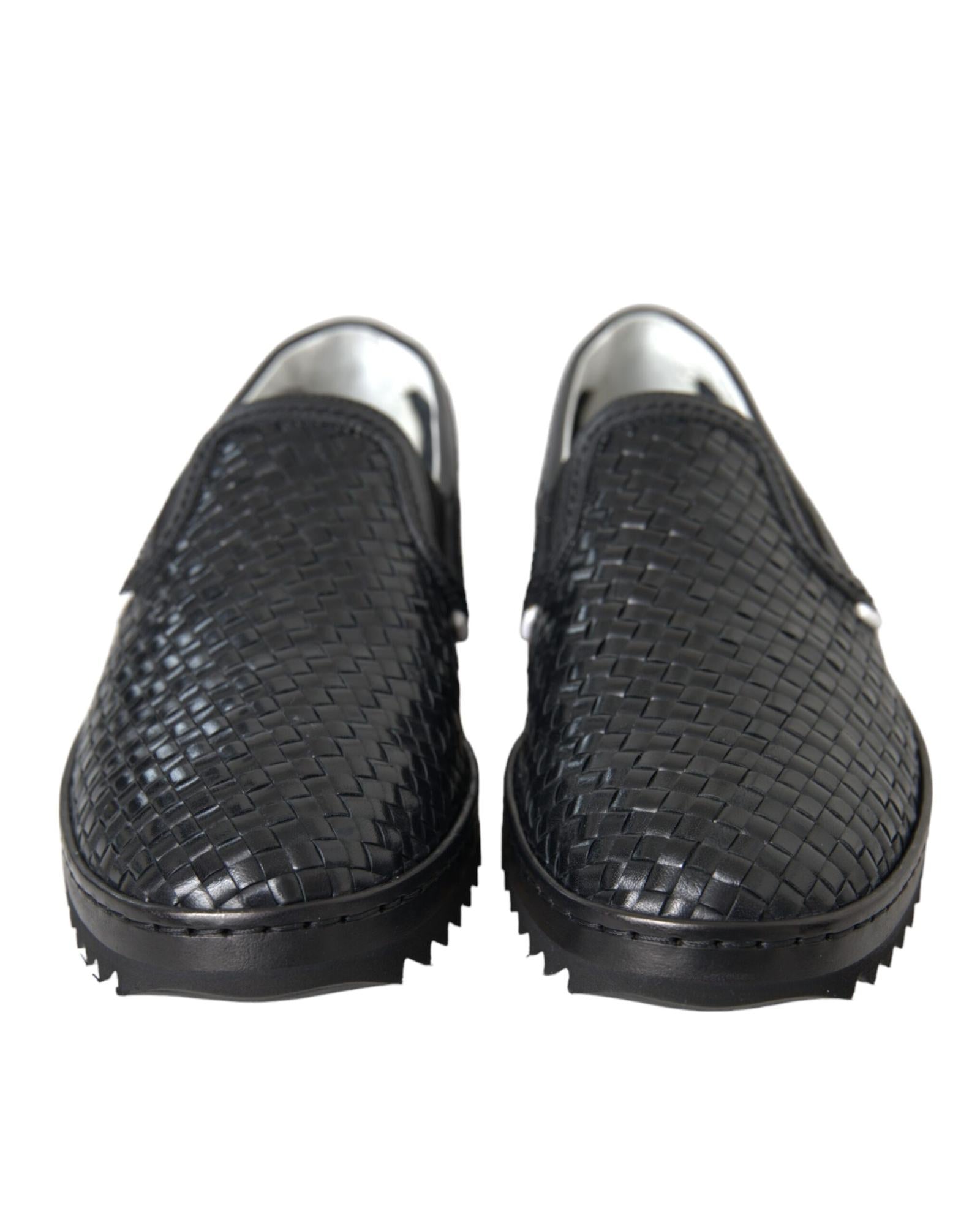 Dolce & Gabbana  Men's Woven Leather Slip-on Shoes