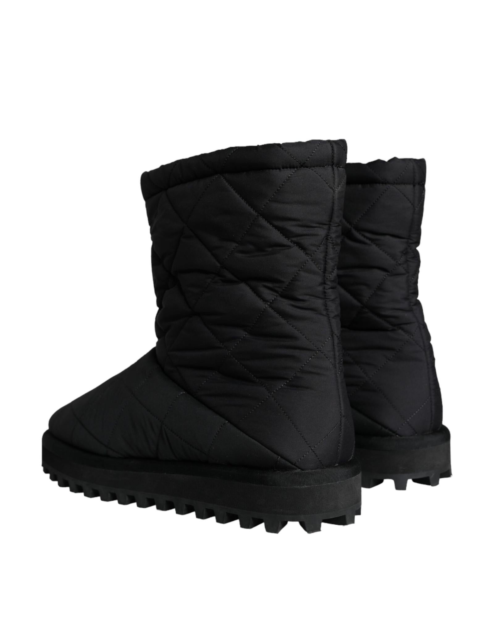 Dolce & Gabbana  Quilted Booties Black