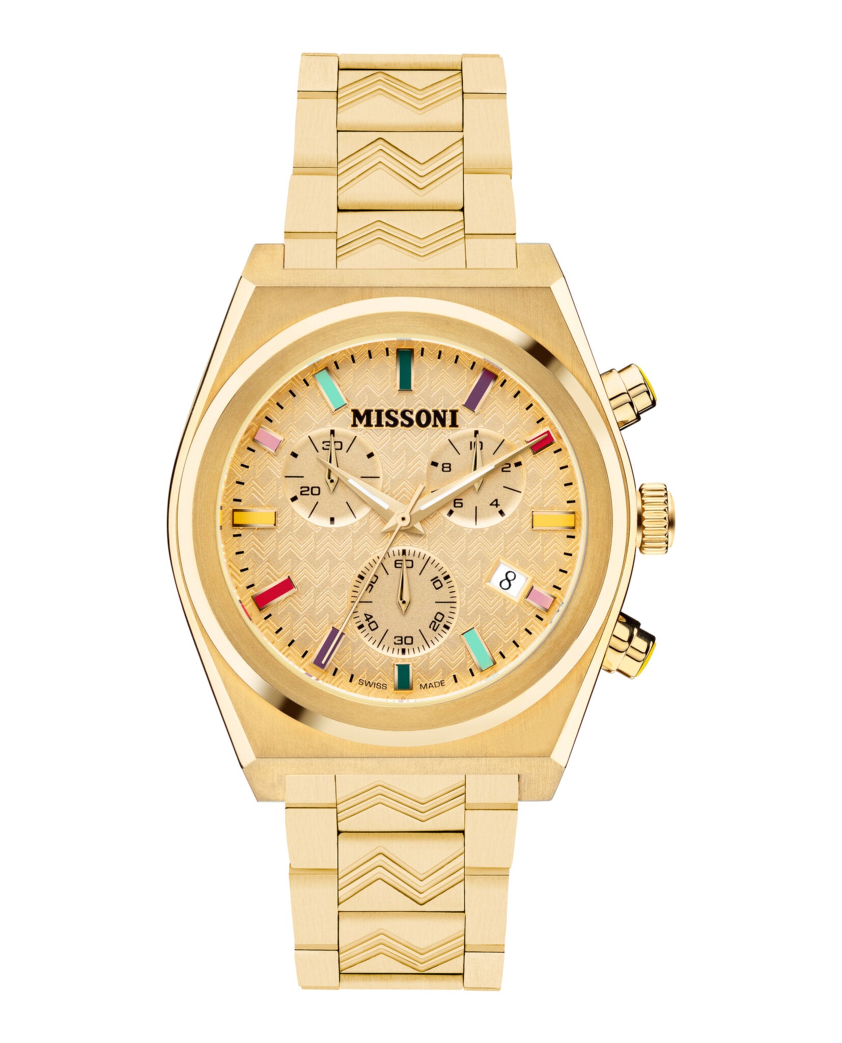 Missoni Womens Missoni 331 Active IP Yellow Gold 38mm Bracelet Fashion Watch