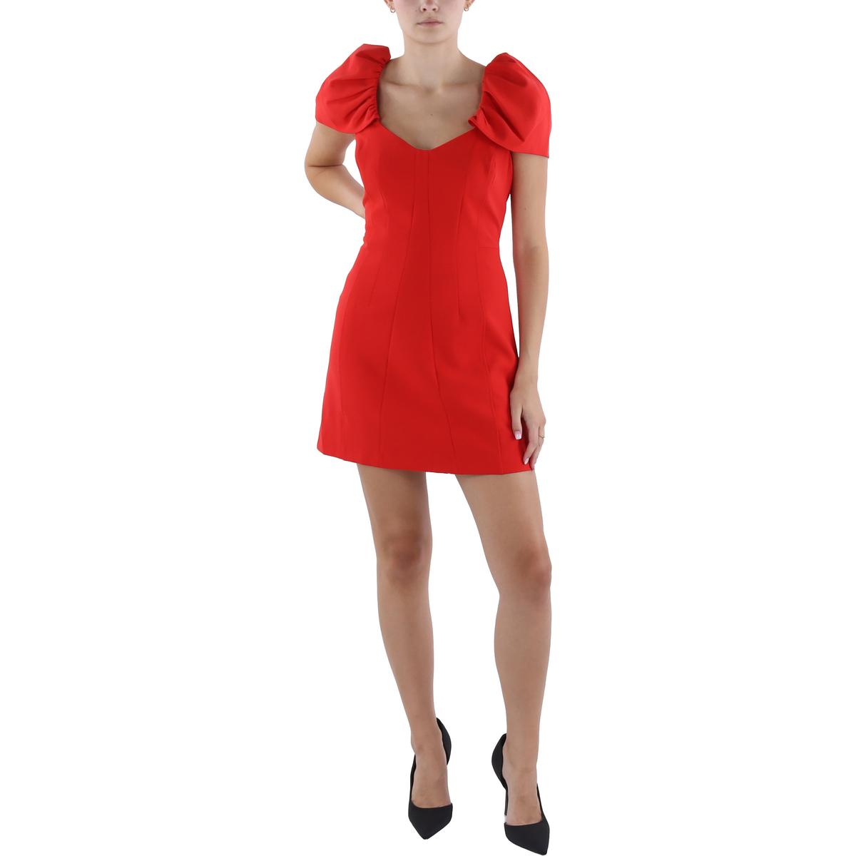 Womens Textured Above Knee Shift Dress