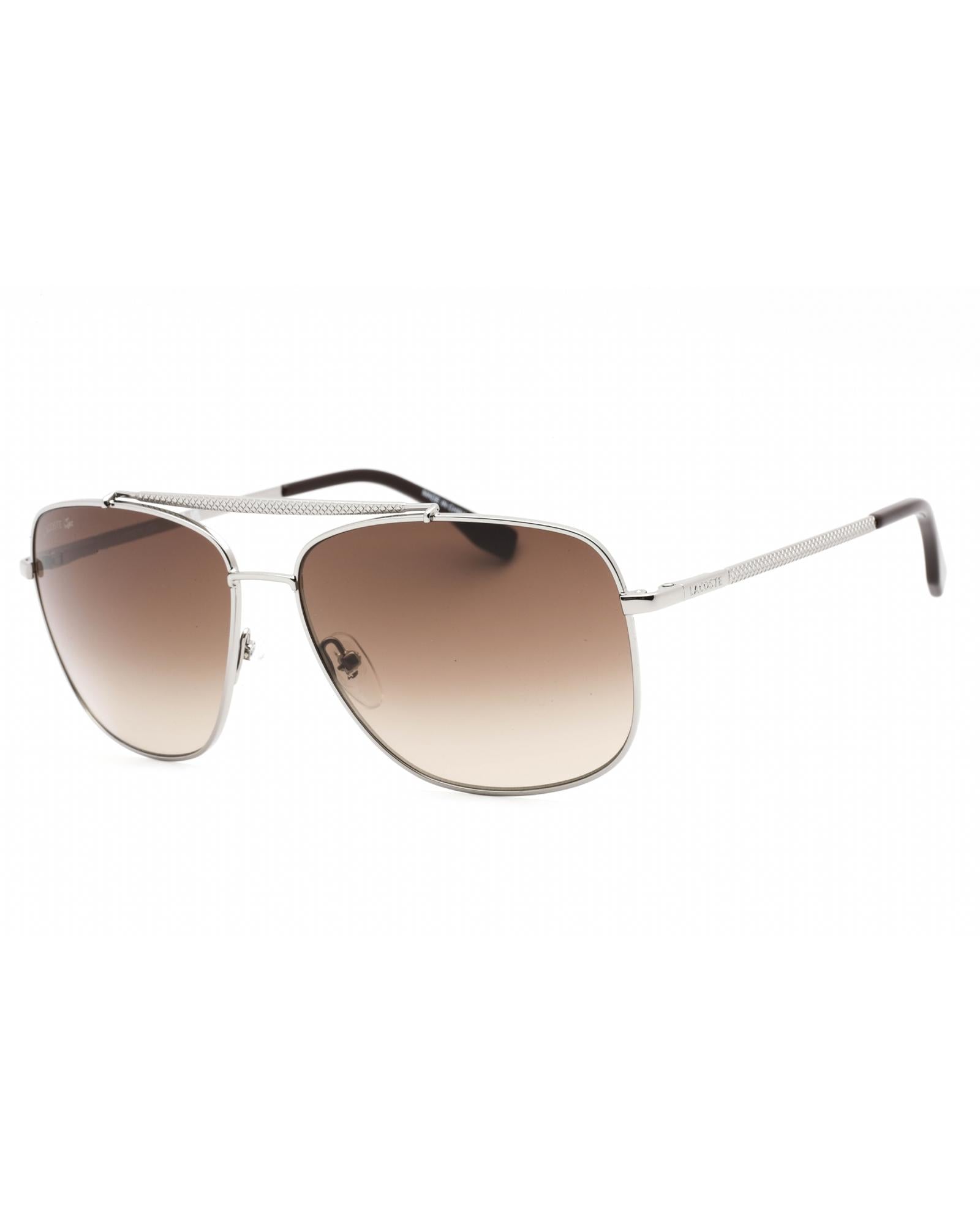 Lacoste  L188S Sunglasses Light Gunmetal / Brown Gradient1