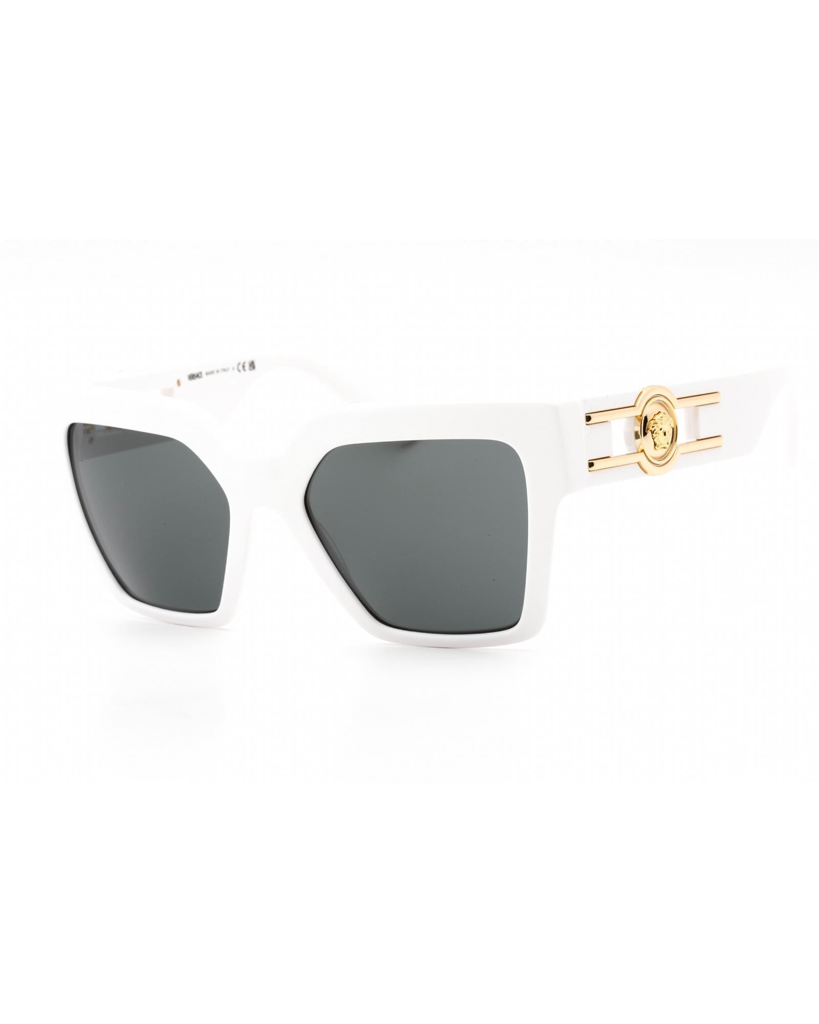 Versace  Palazzo Sunglasses VE4381 White Frame with Grey Lens