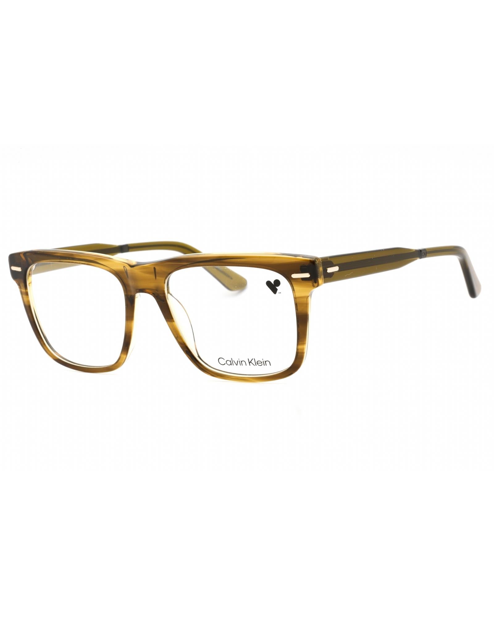 Calvin Klein  CK5889 Square Eyeglasses Havana