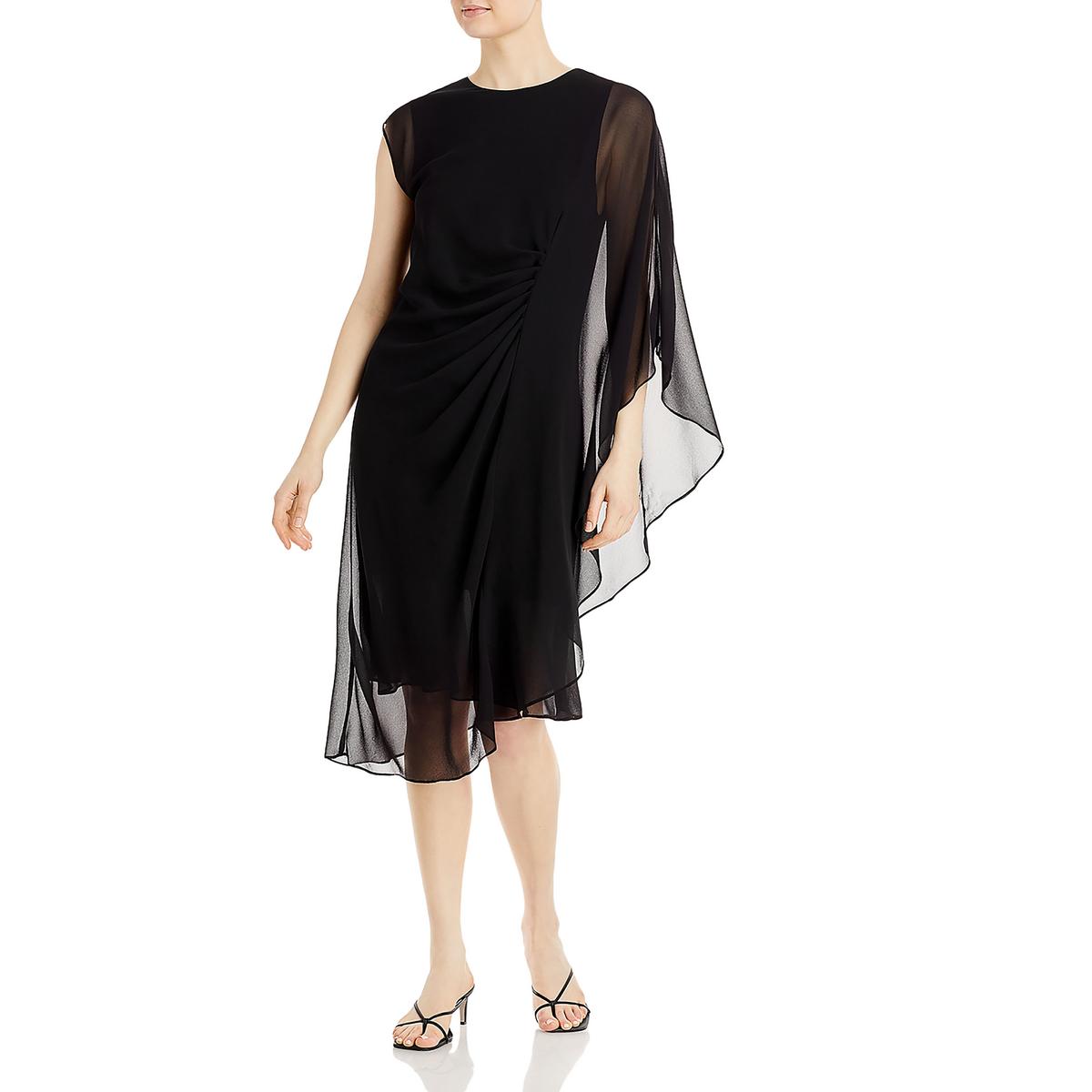 Sheila Womens Chiffon Sheer Overlay Cocktail And Party Dress