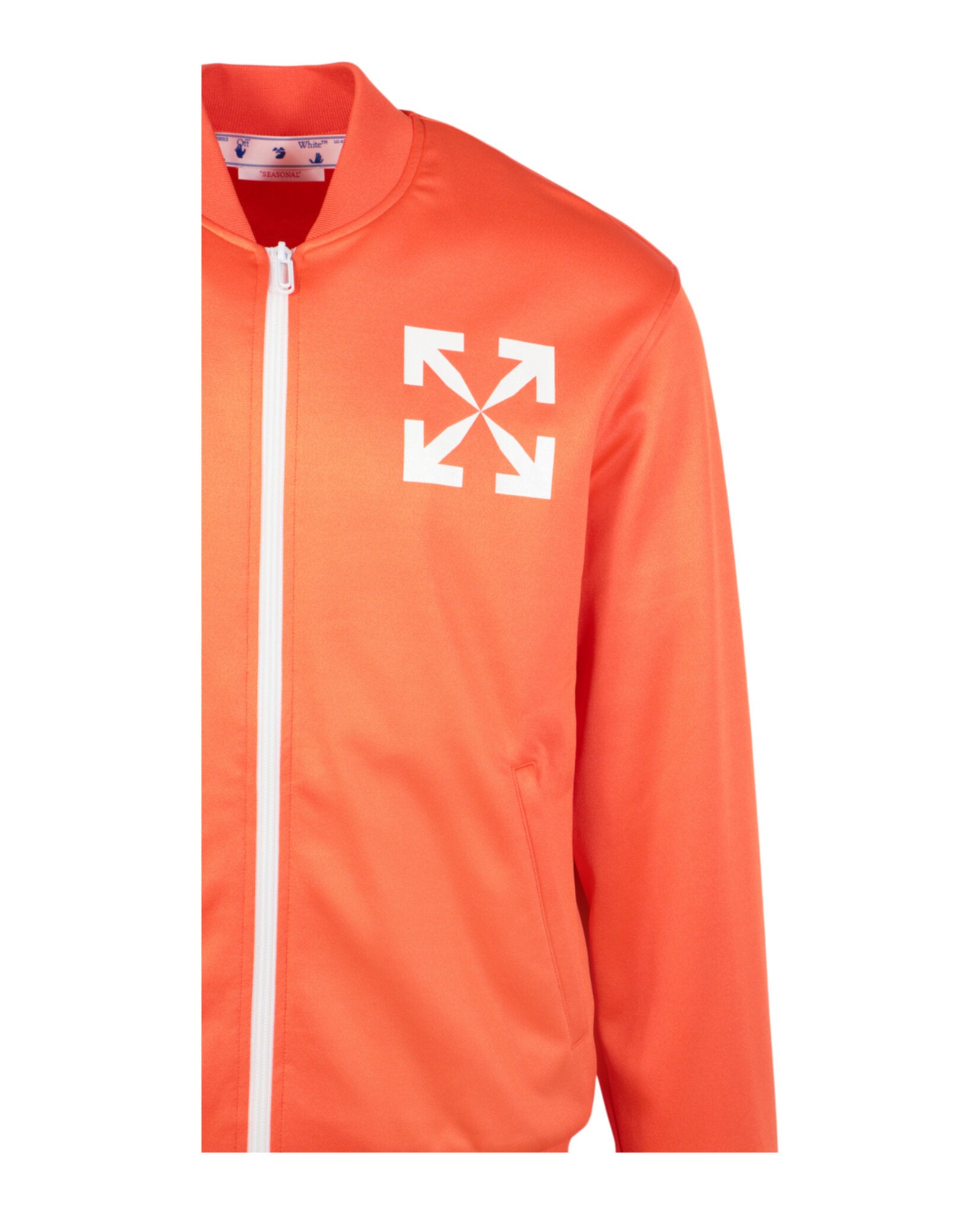 Off-White Mens Single Arrow Slim Track Jacket