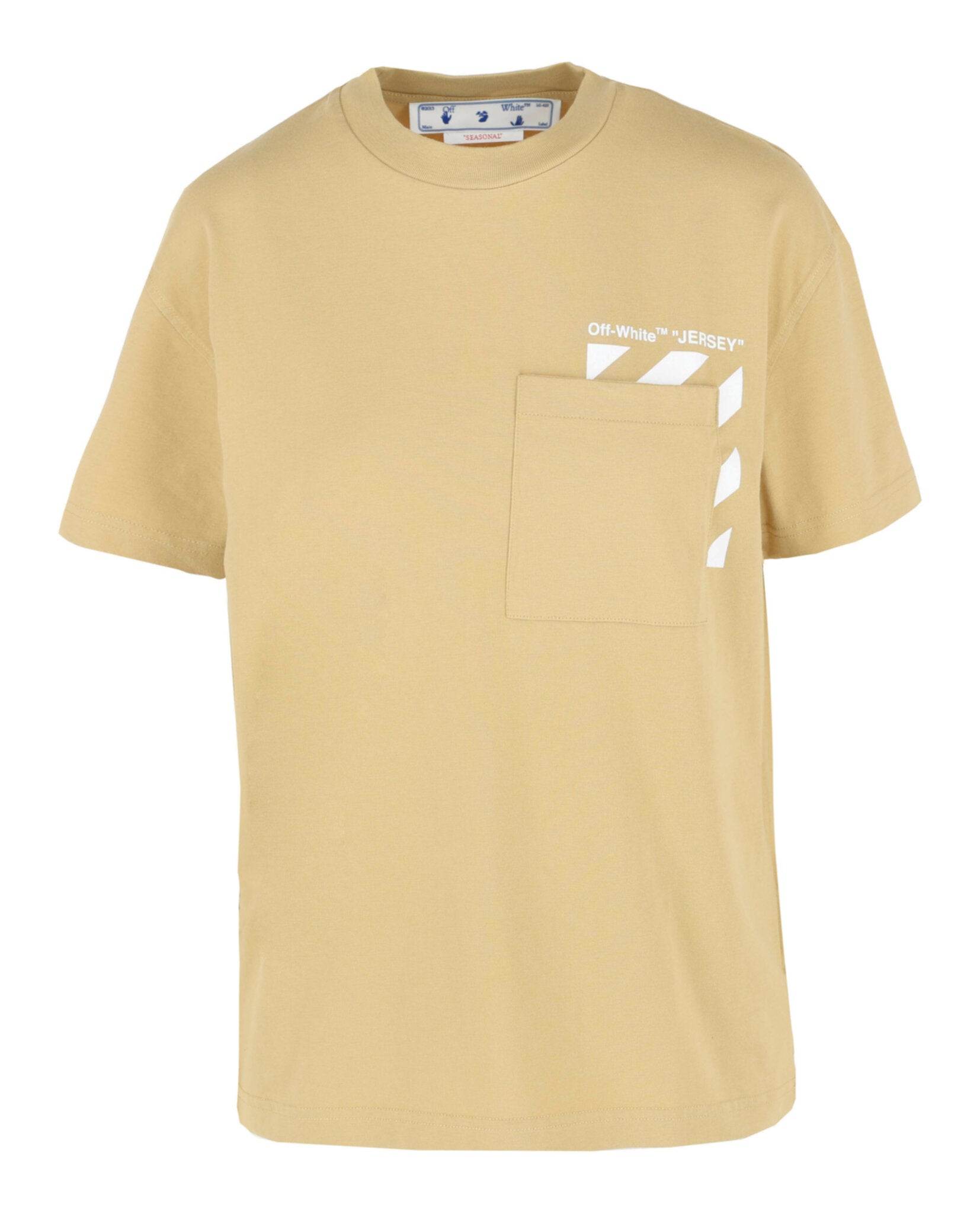 Off-White Womens Diag Pocket Casual T-Shirt