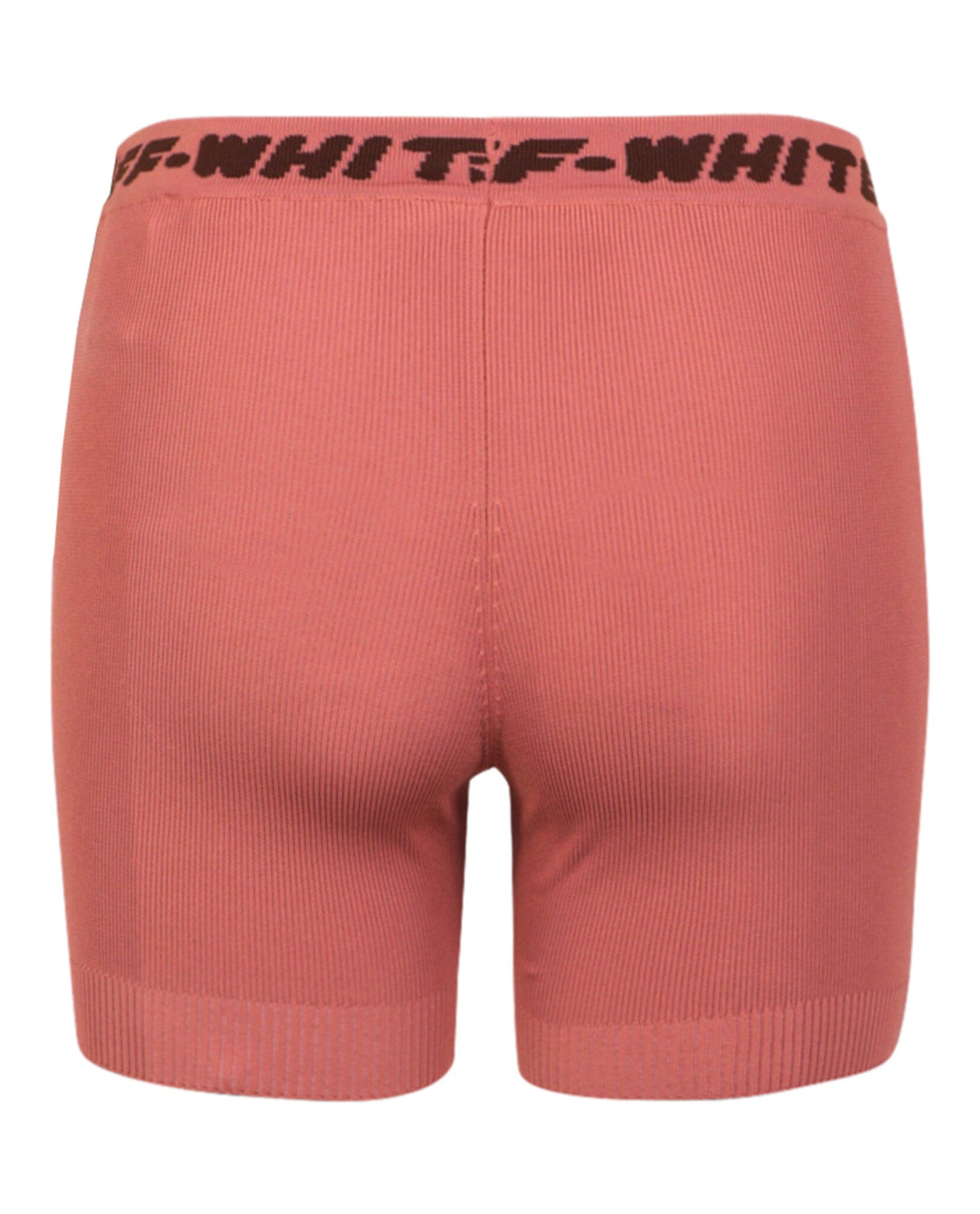 Off-White Womens Logo Banded Shorts