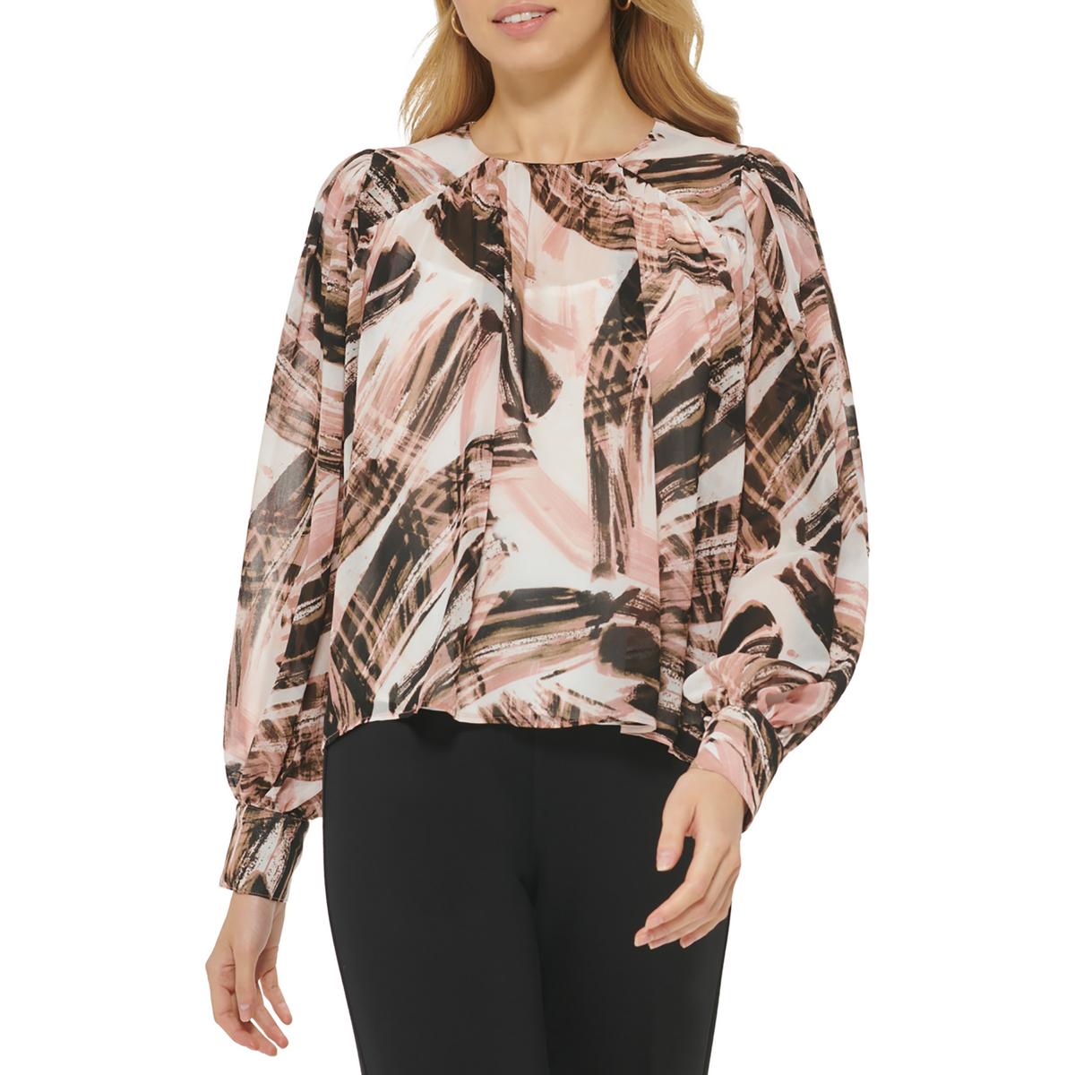 Womens Printed Dolman Blouse