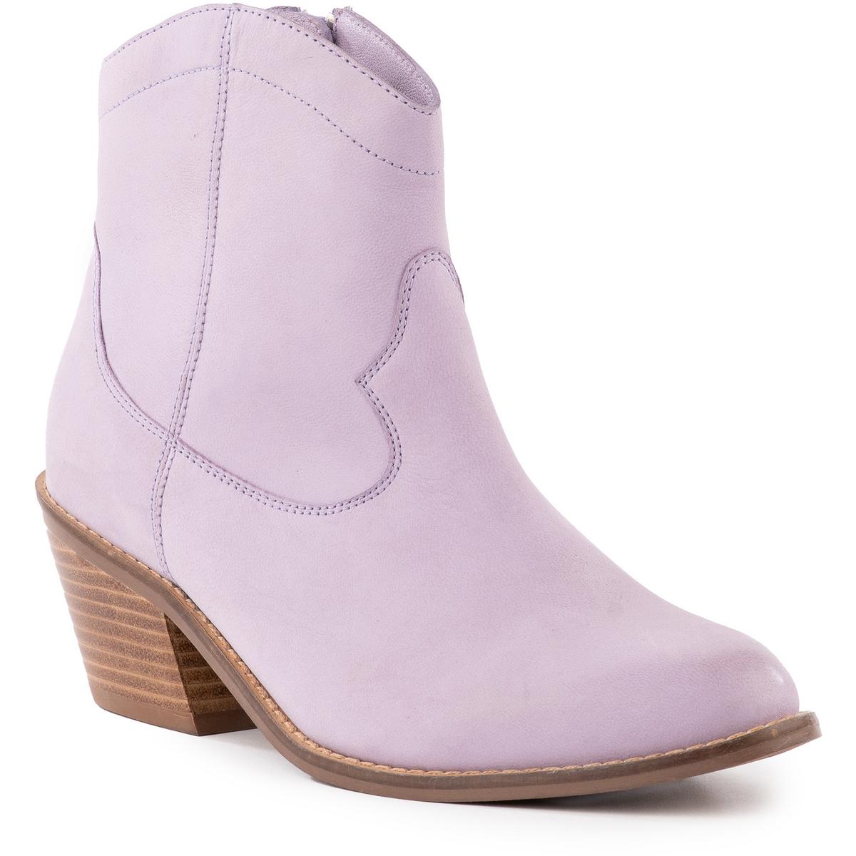 Under The Stars Womens Nubuck Round Toe Ankle Boots