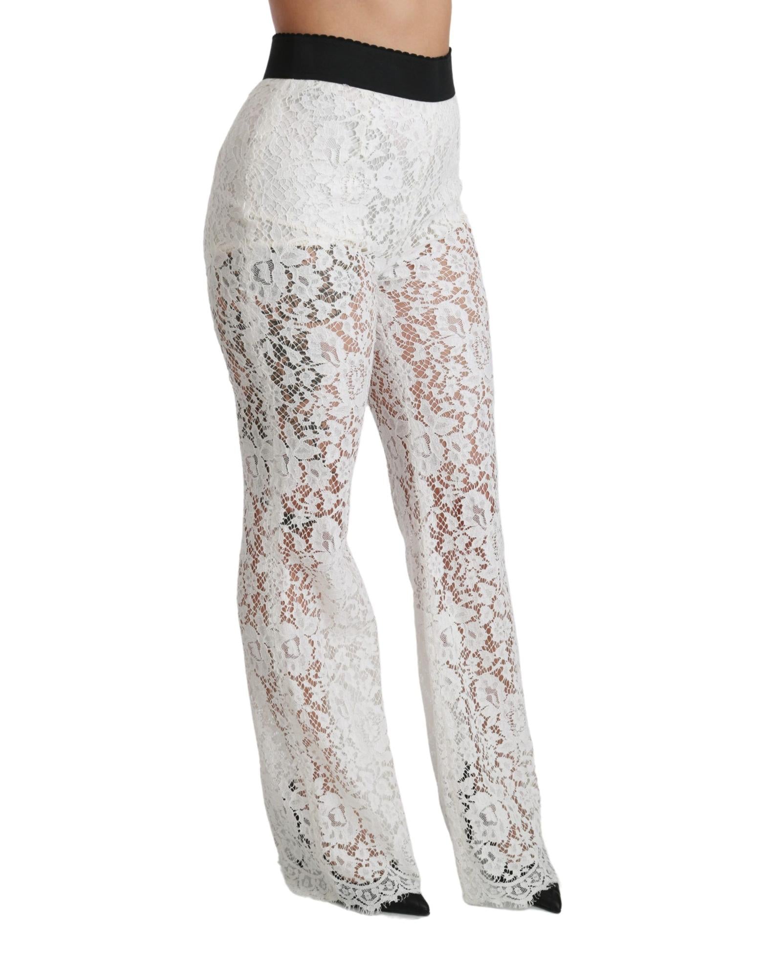 Dolce & Gabbana  Women's Lace Trousers