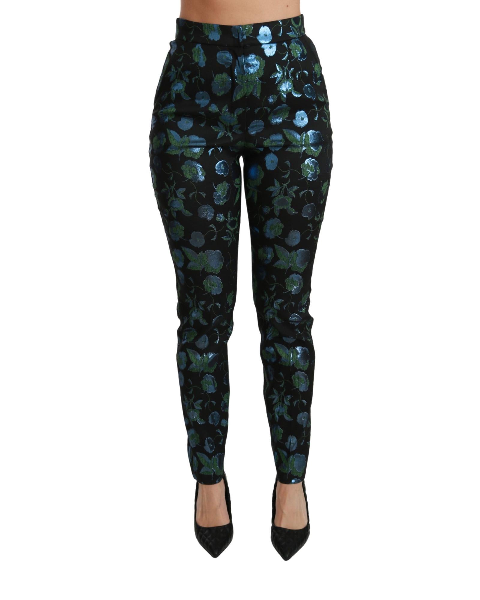 Dolce & Gabbana  Floral Print Skinny Trousers