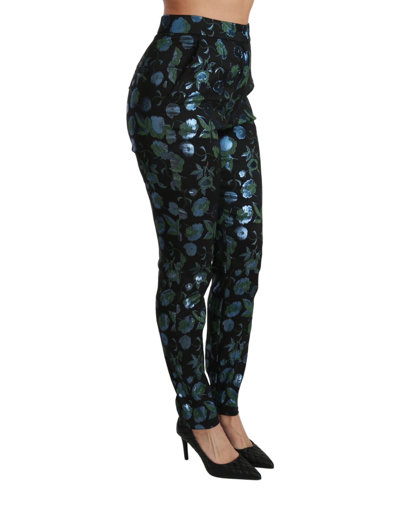 Dolce & Gabbana  Floral Print Skinny Trousers