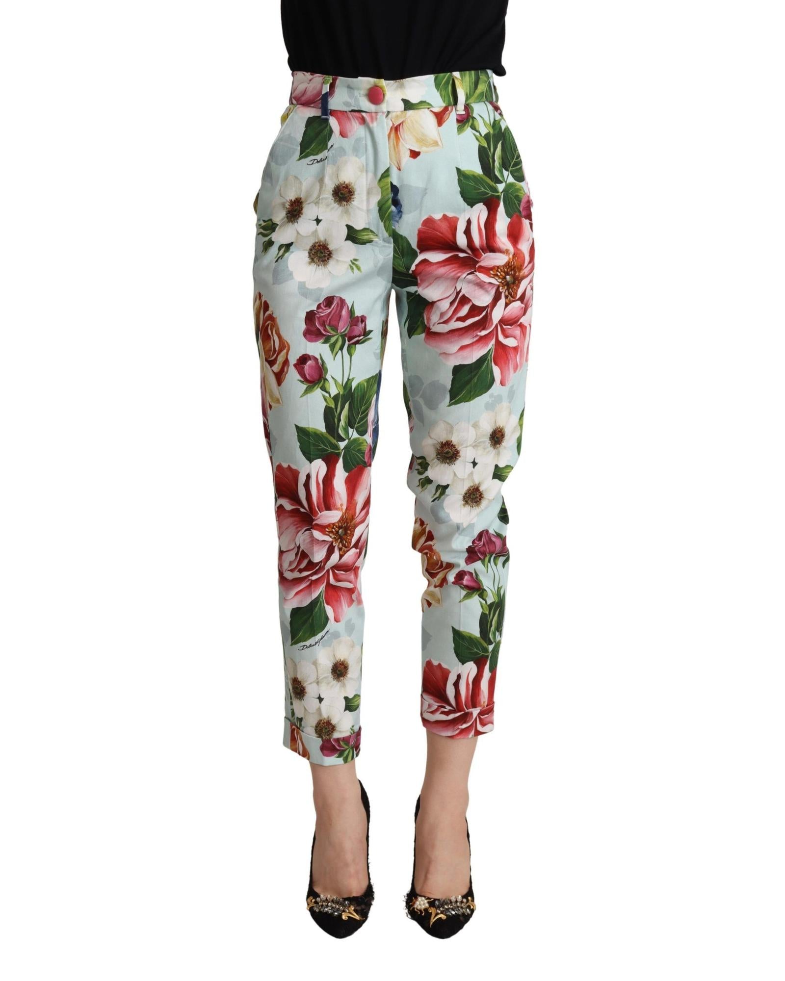 Dolce & Gabbana  Women's Floral Print Trousers